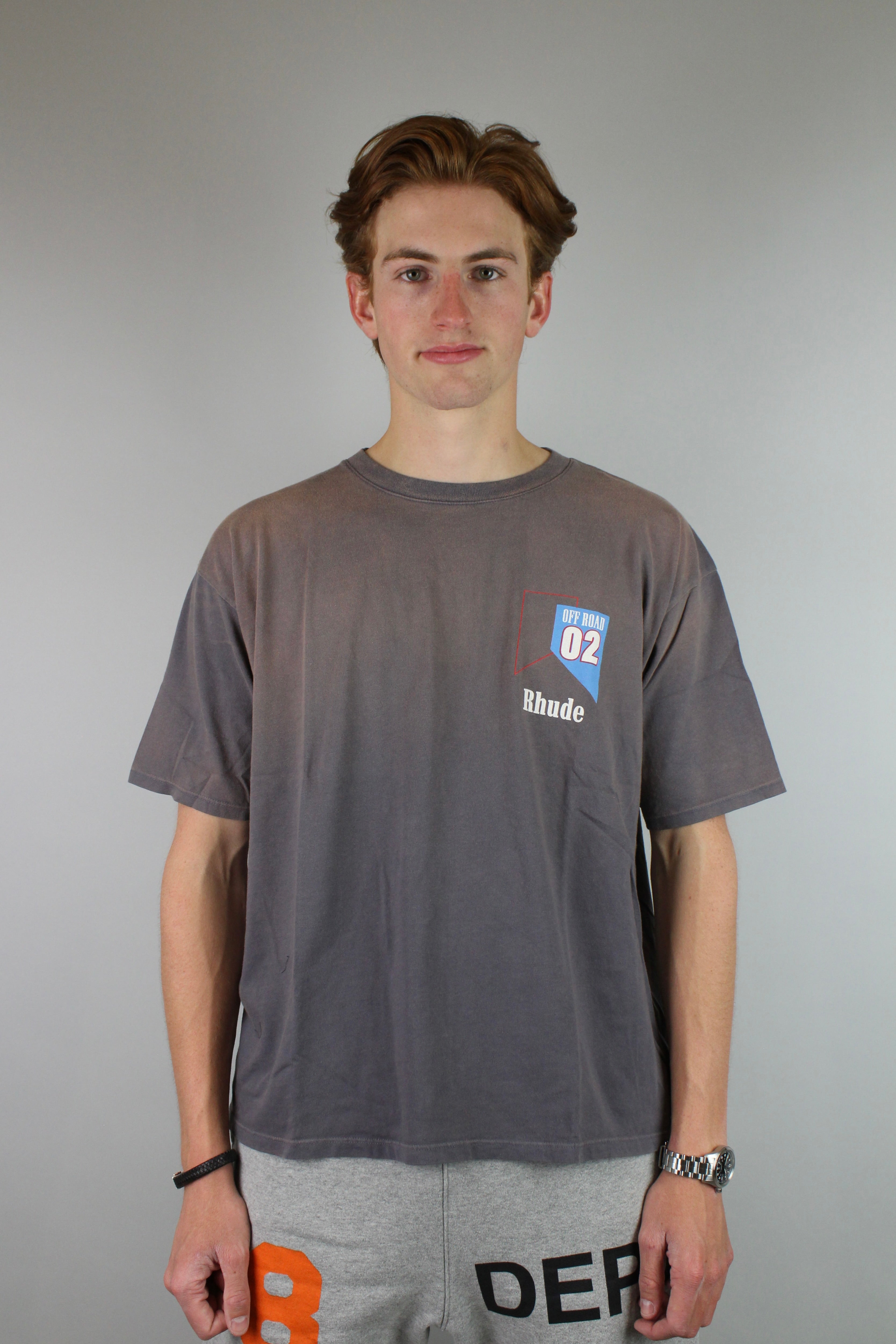 Rhude 'Off Road' Tee 'Vintage Grey'-9351261847882-The Attic