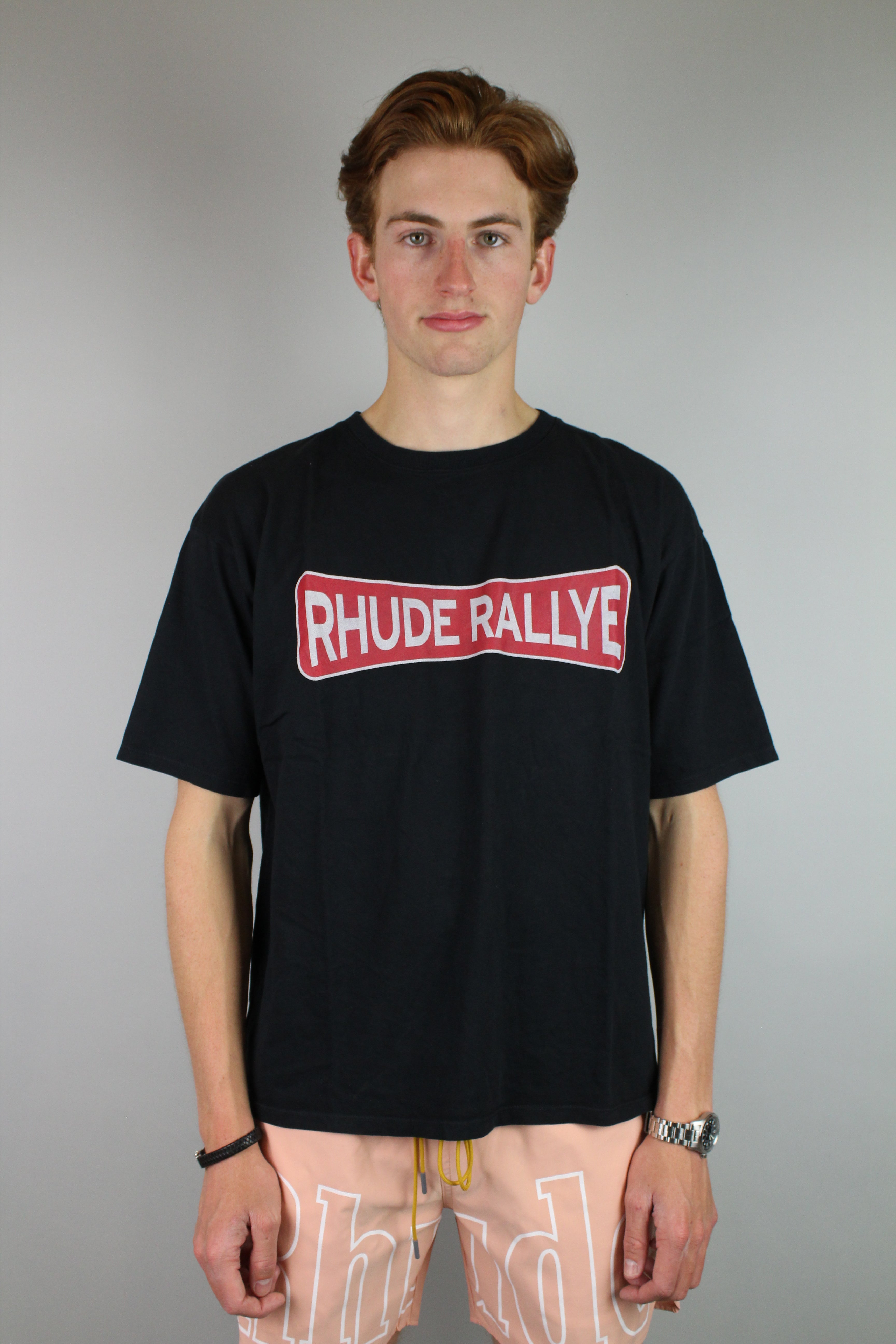 Rhude Rallye Tee 'Black'-9356240748874-The Attic
