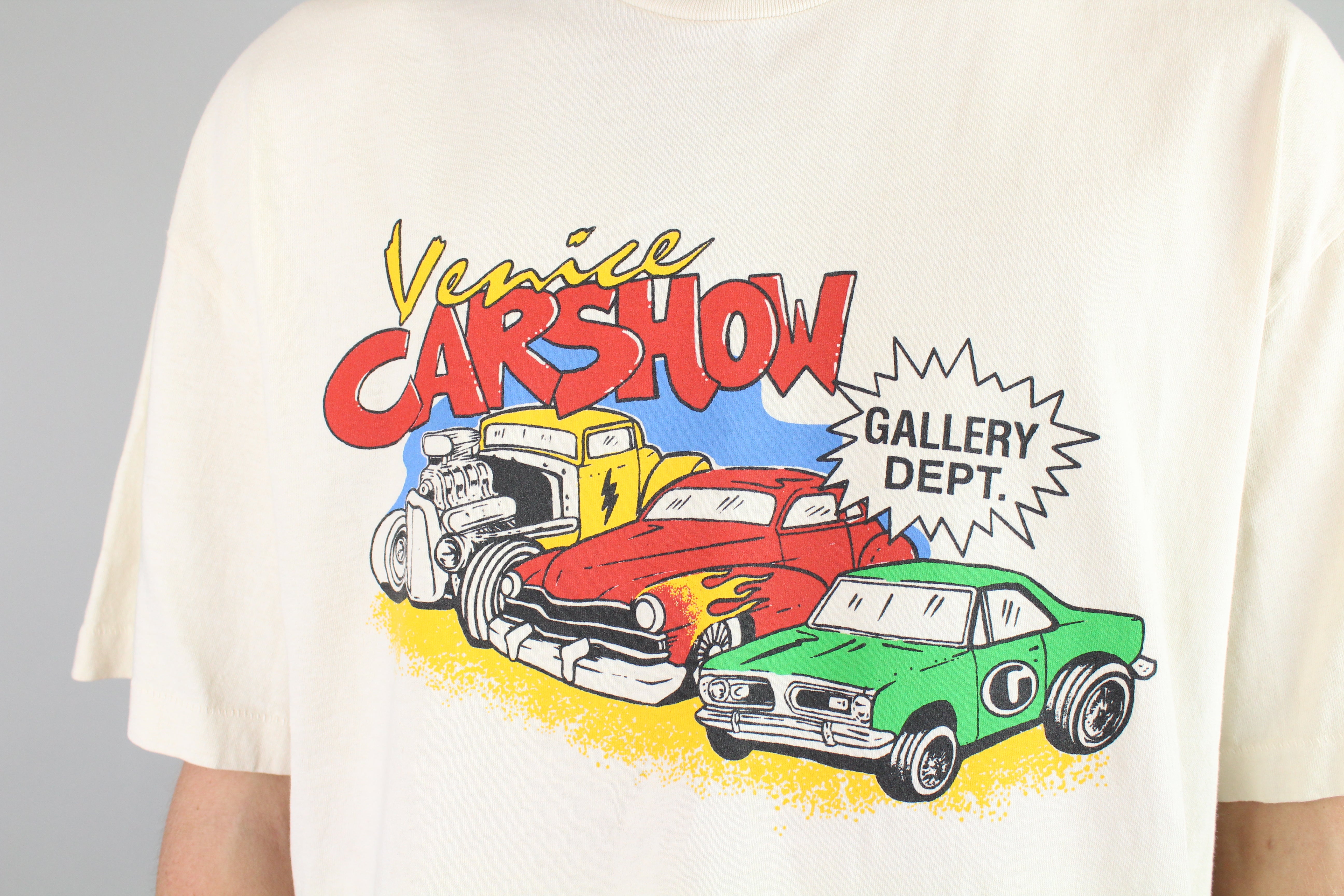 Gallery Dept. Car Show T-shirt 'Beige'-9348644012362-The Attic