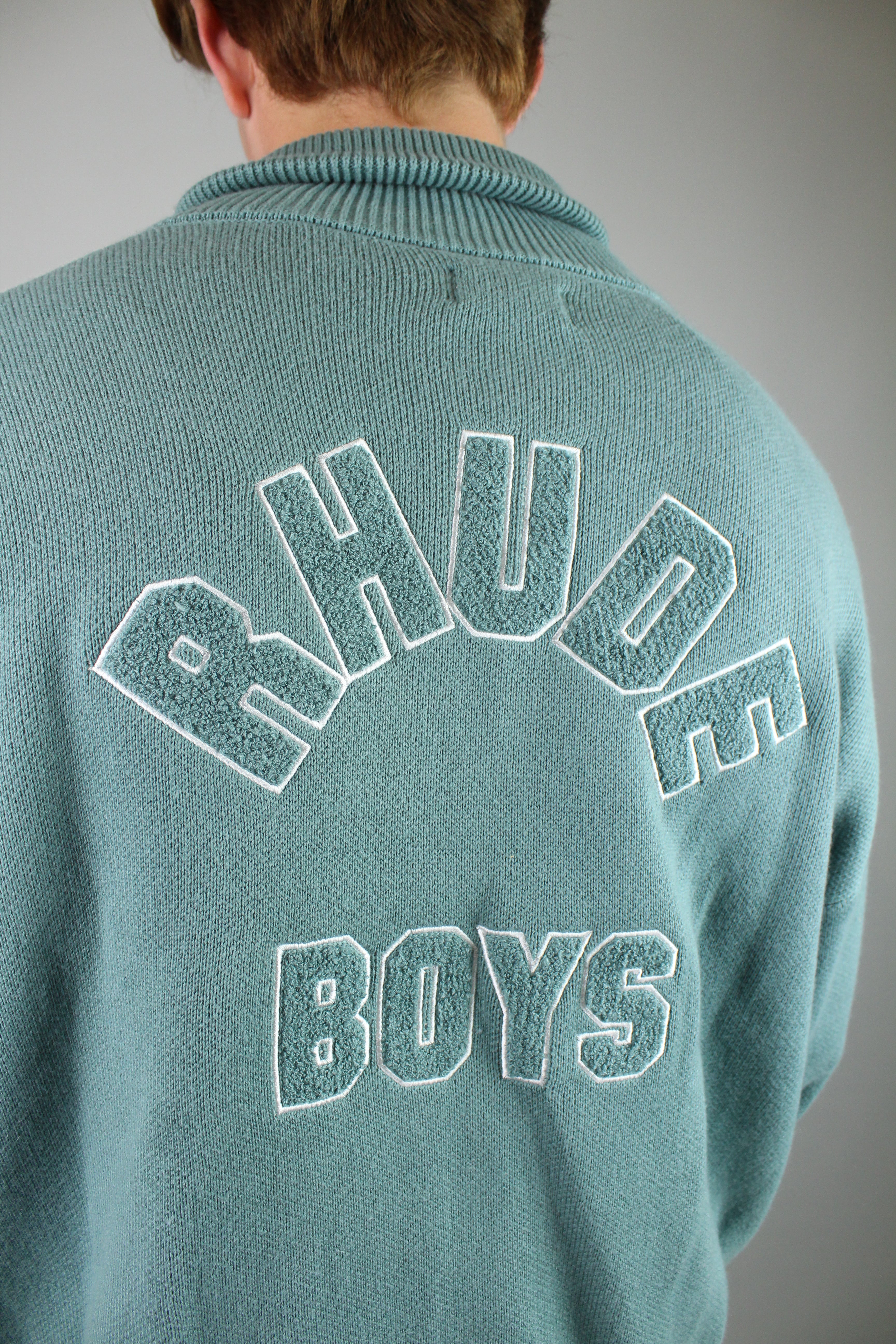 Rhude Zip-Up Track Jacket 'Ivory/Sage'-9363686883658-The Attic