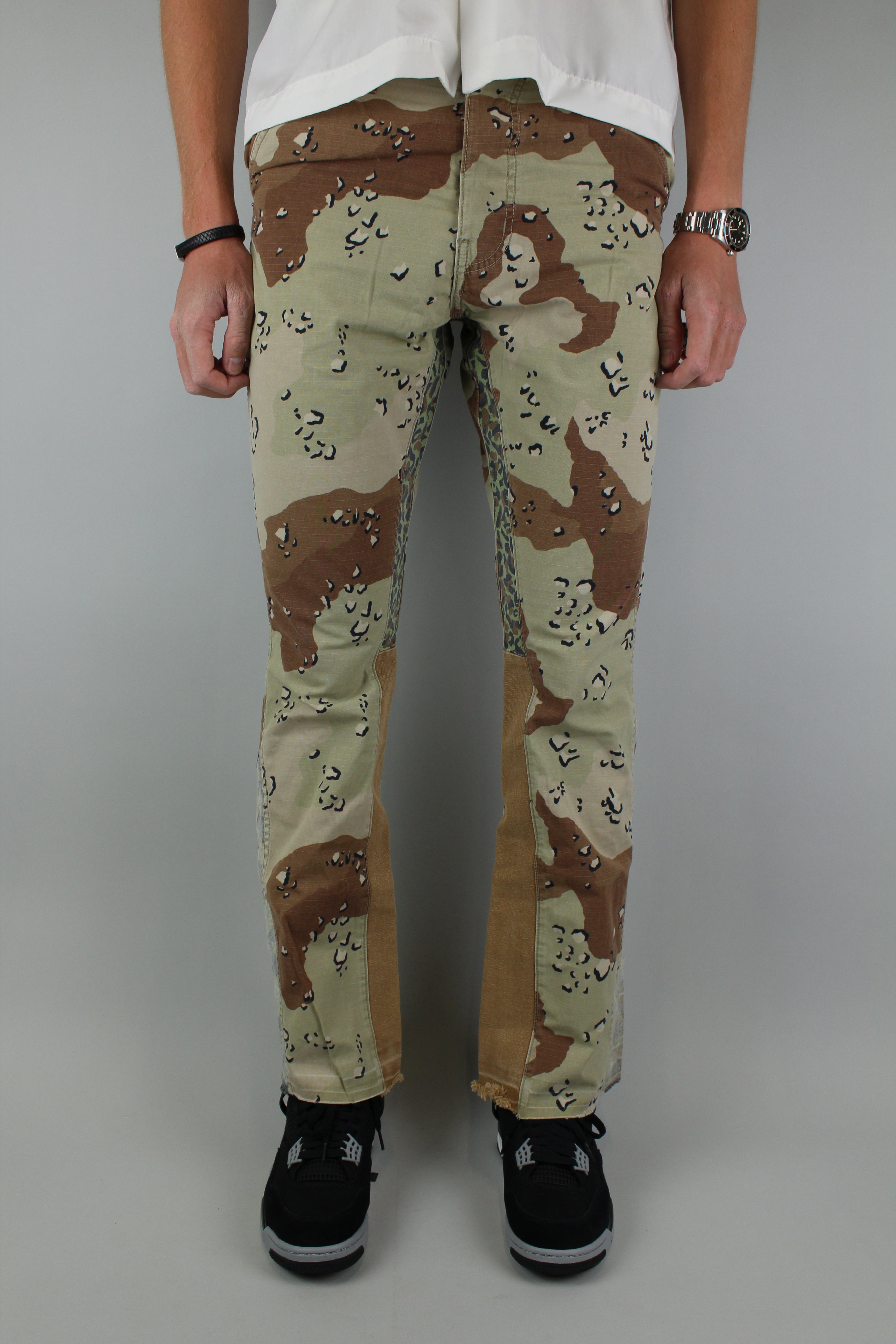 Gallery Dept. Camo La Flare Pants 'Chocolate Chip'-9455450325322-The Attic