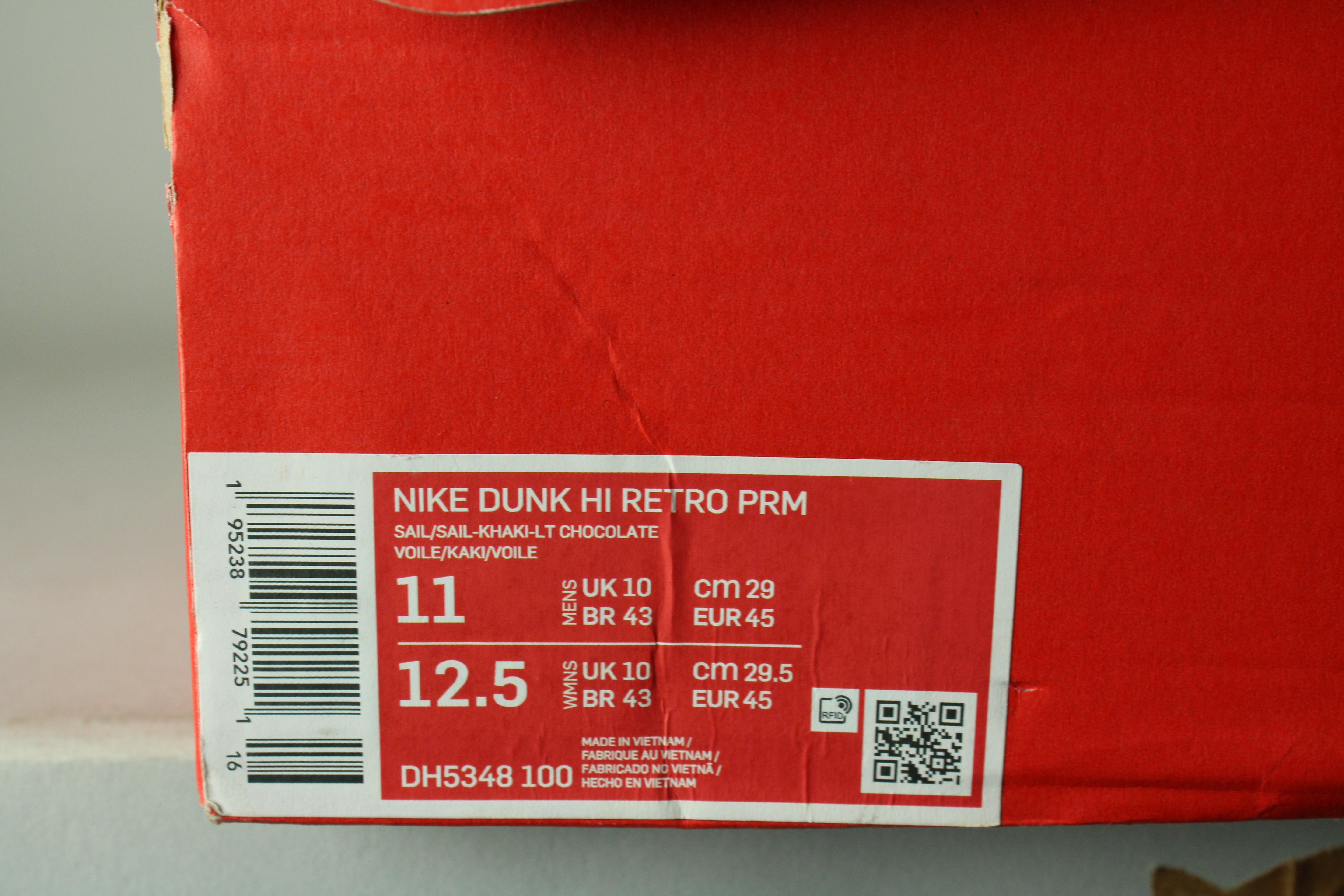 Nike Dunk High 'Light Chocolate' - Size 45 (ARCHIVE)
