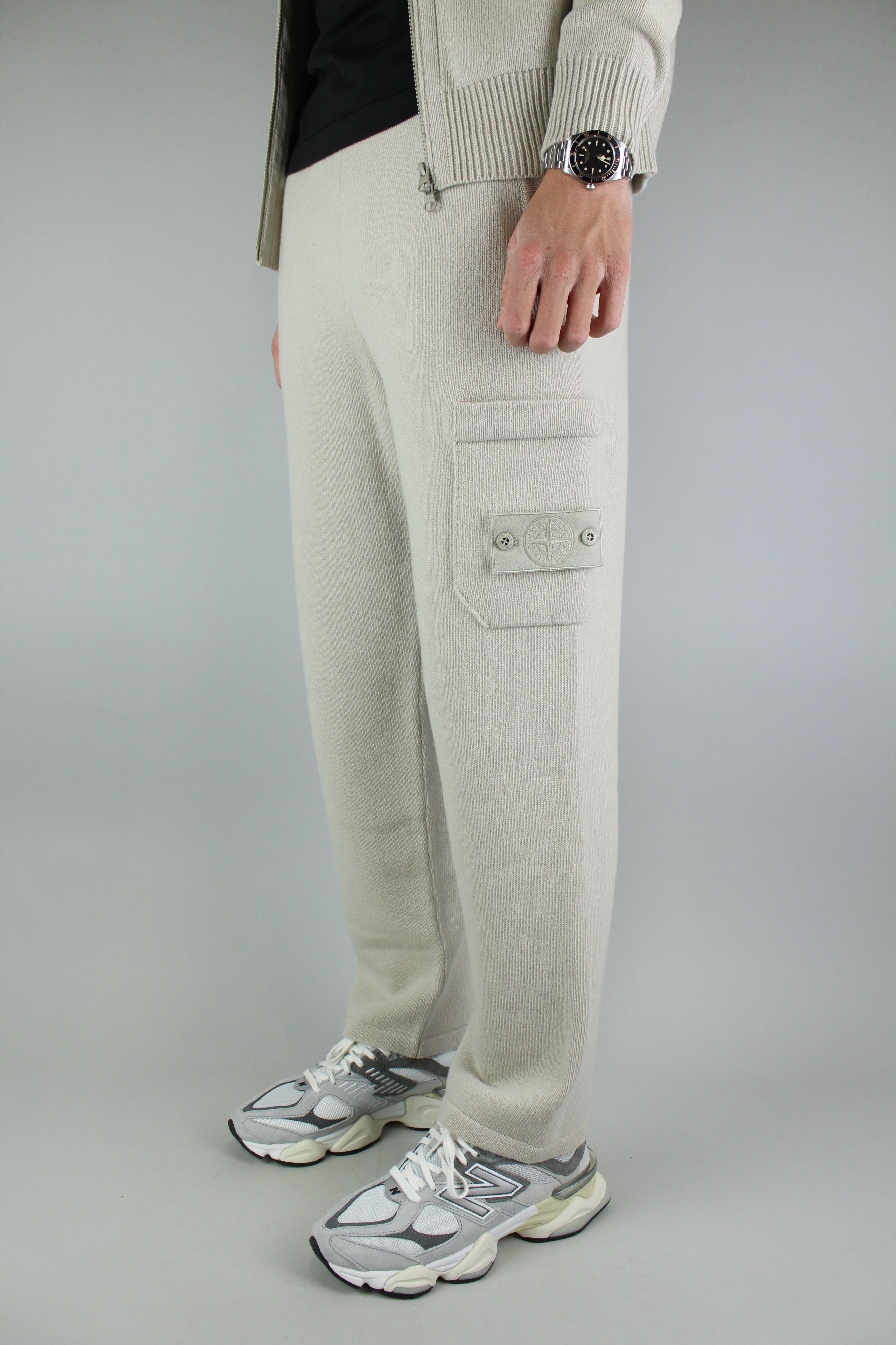 Stone Island Wool Ghost Cargo Jogger 'Beige'-9516124995914-The Attic