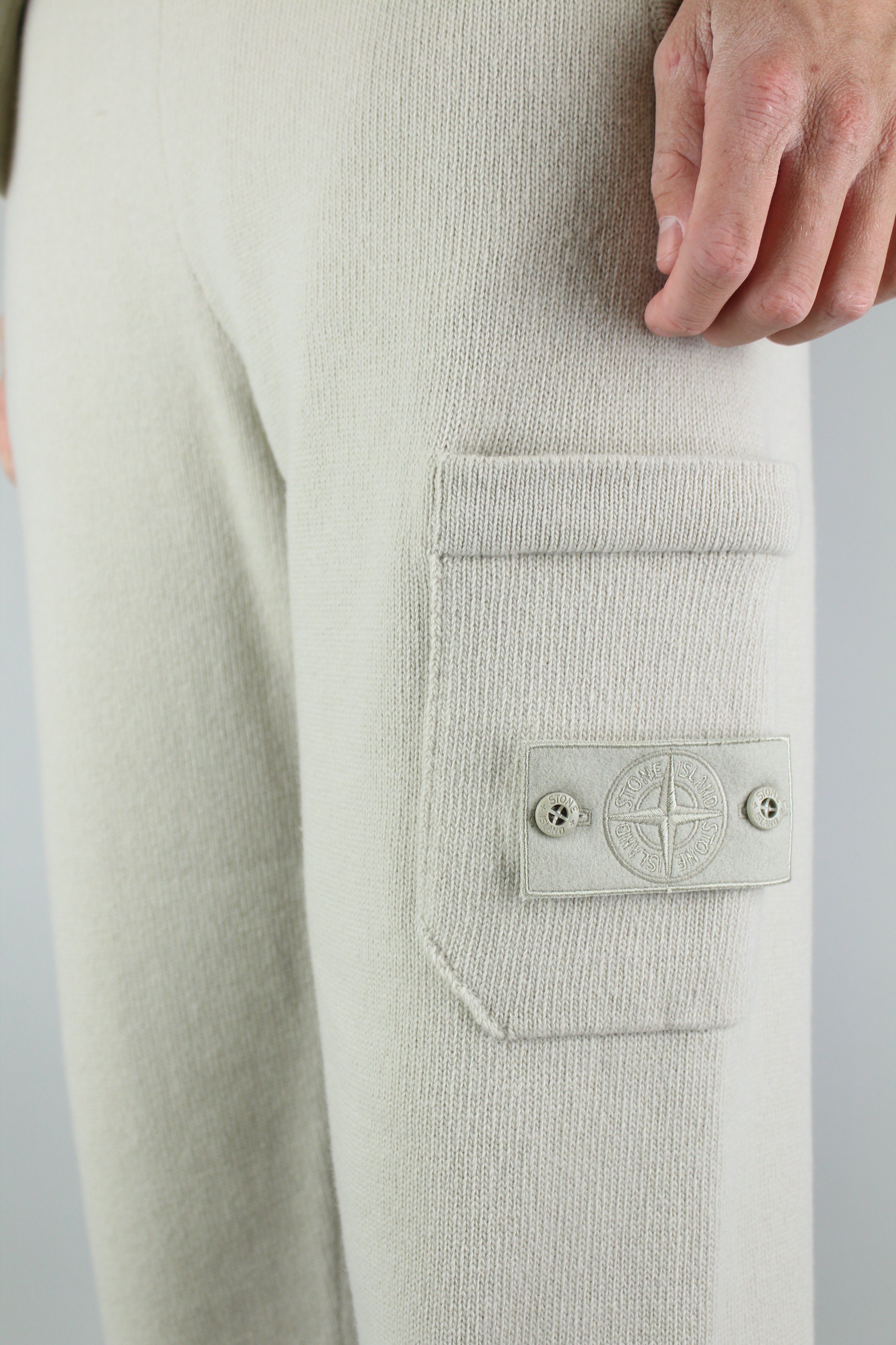 Stone Island Wool Ghost Cargo Jogger 'Beige'-9516124995914-The Attic