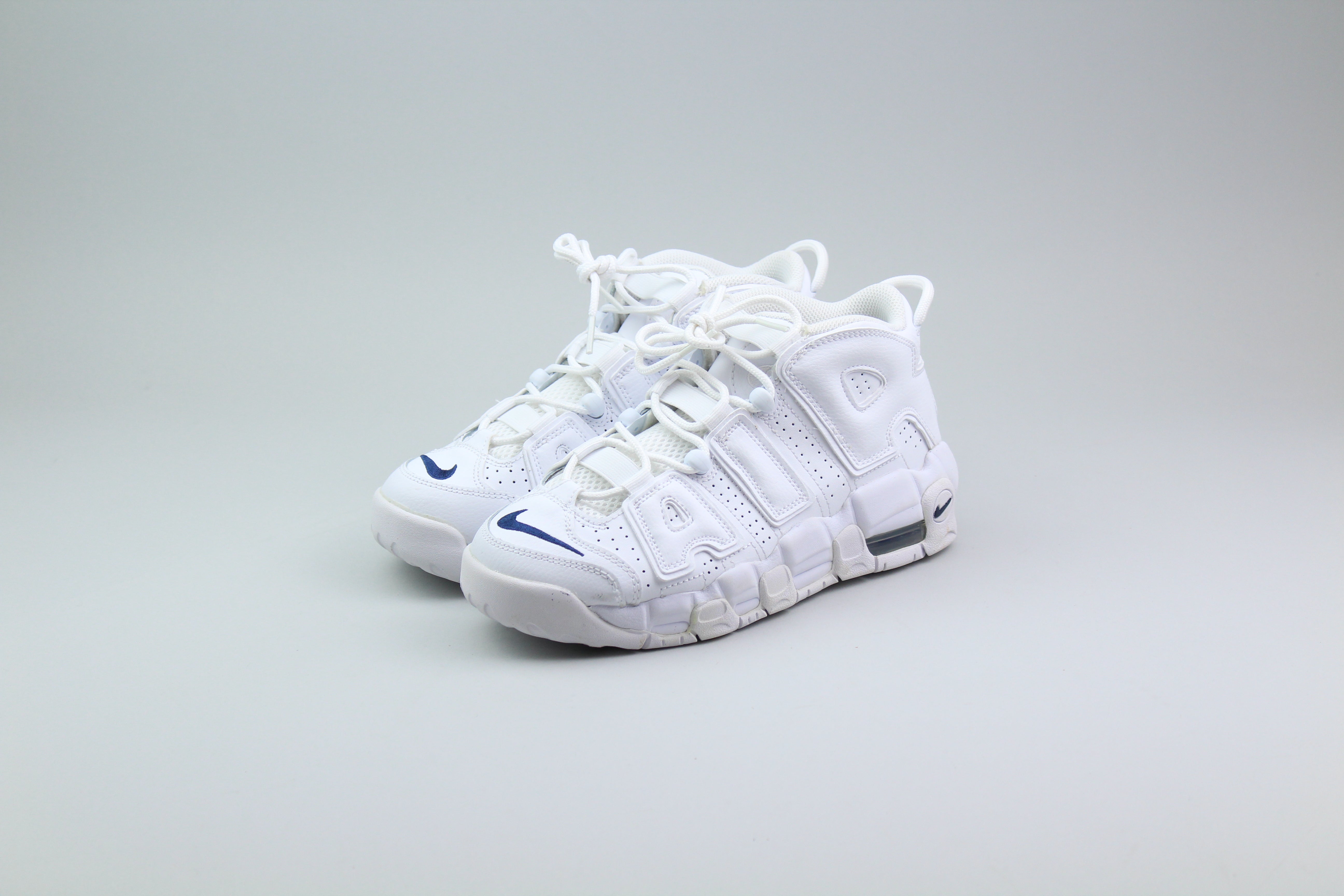 Nike Air More Uptempo Triple White (2021) (GS) - Size 38.5 (ARCHIVE)-9518078427466-The Attic