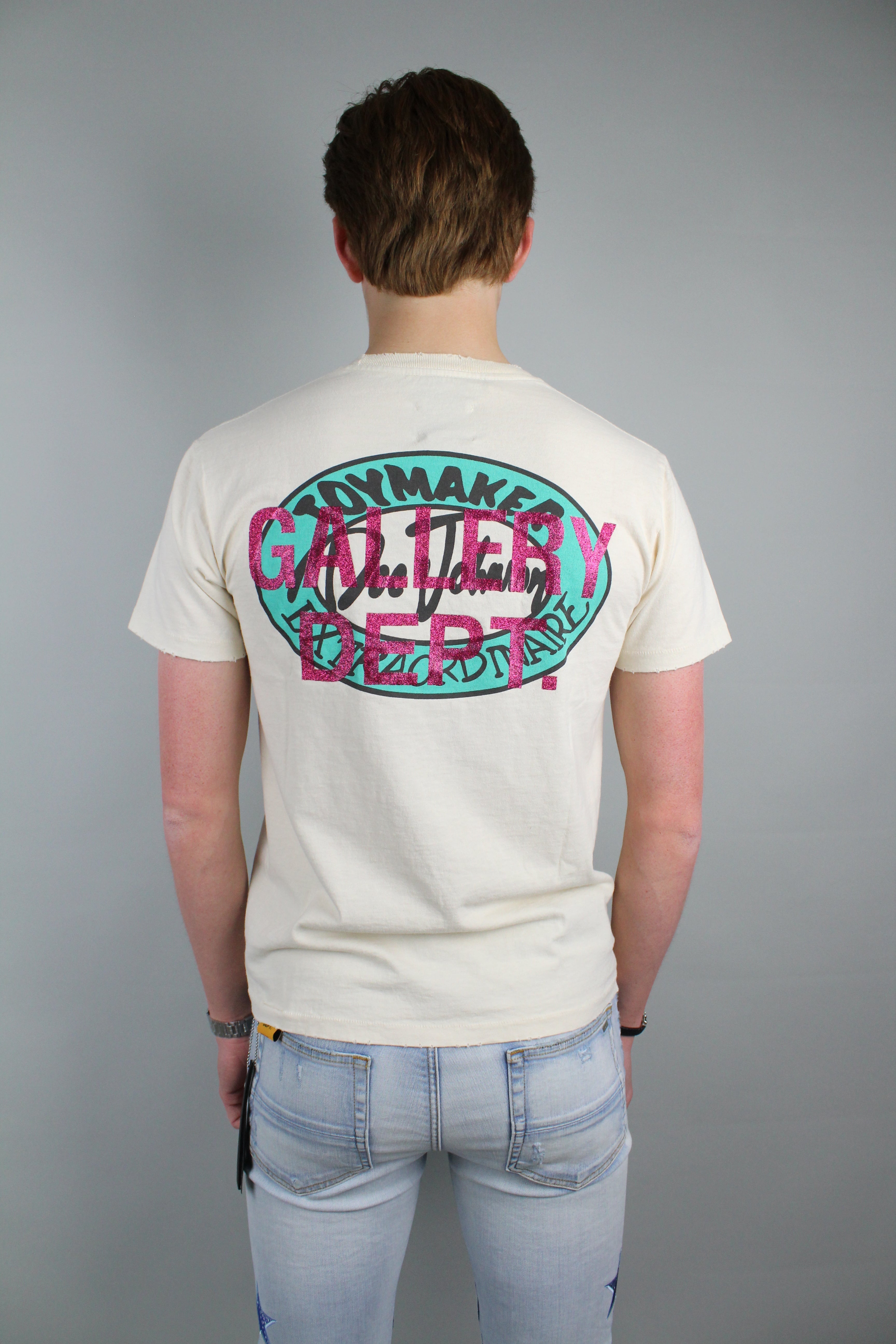 Gallery Dept. Dead Batteries T-Shirt 'Antique White'-8747004690762-The Attic