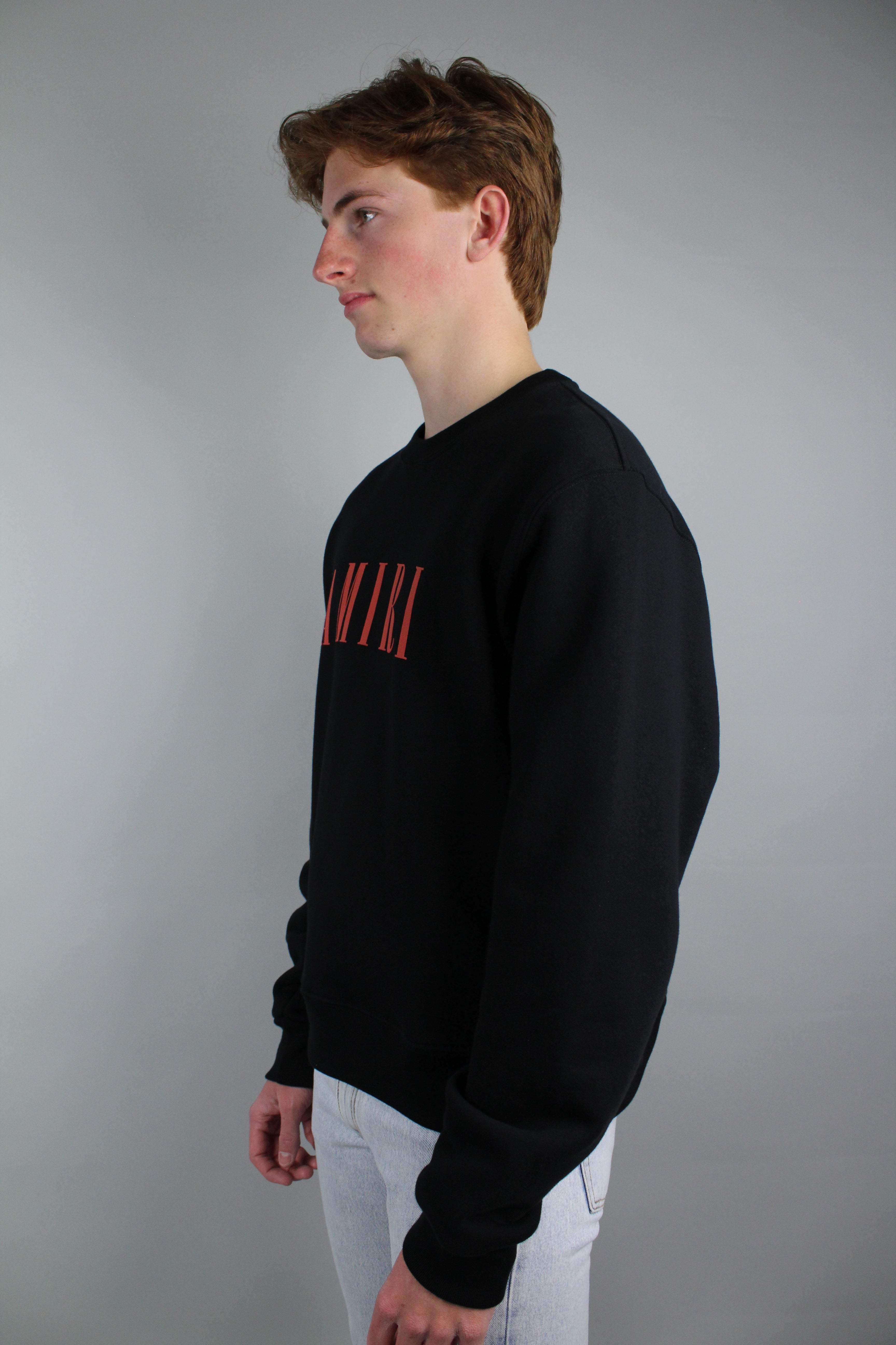 Amiri Core Logo Crewneck 'Black'-7629272645782-The Attic