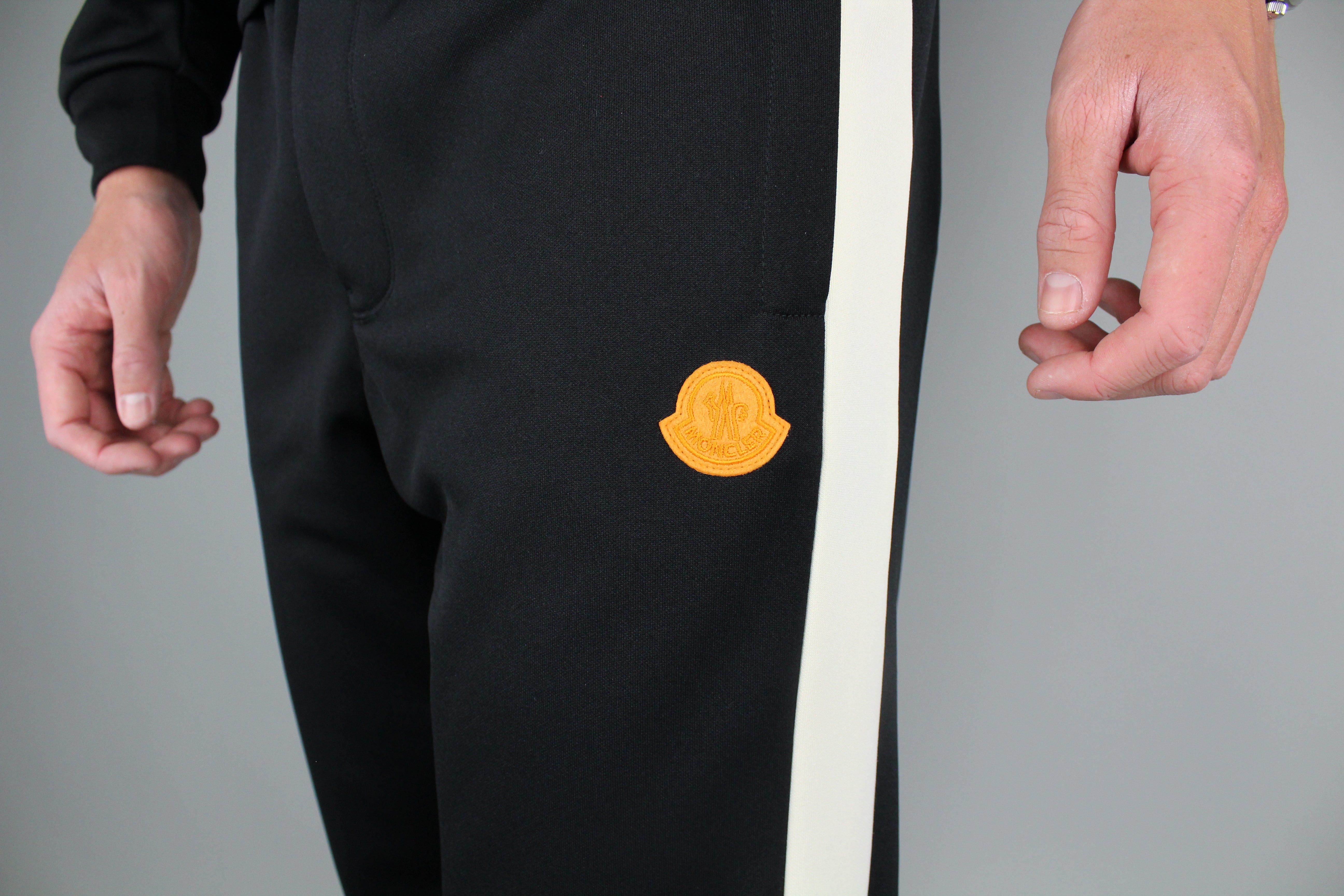 Moncler Trackpants (Black)-8474747830602-The Attic
