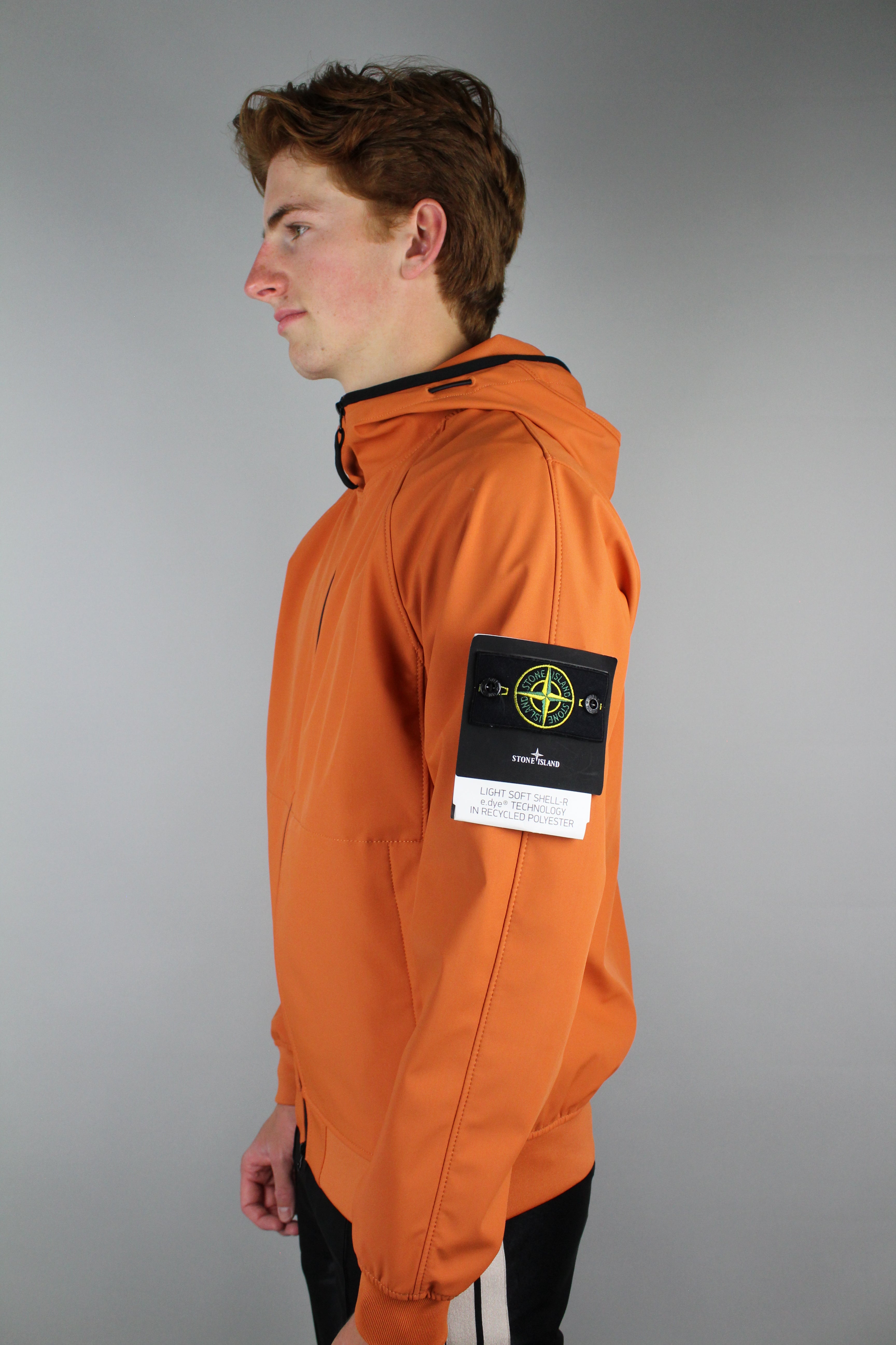 Stone Island Light Soft Shell-R Jacket 'Orange'-8478330454346-The Attic