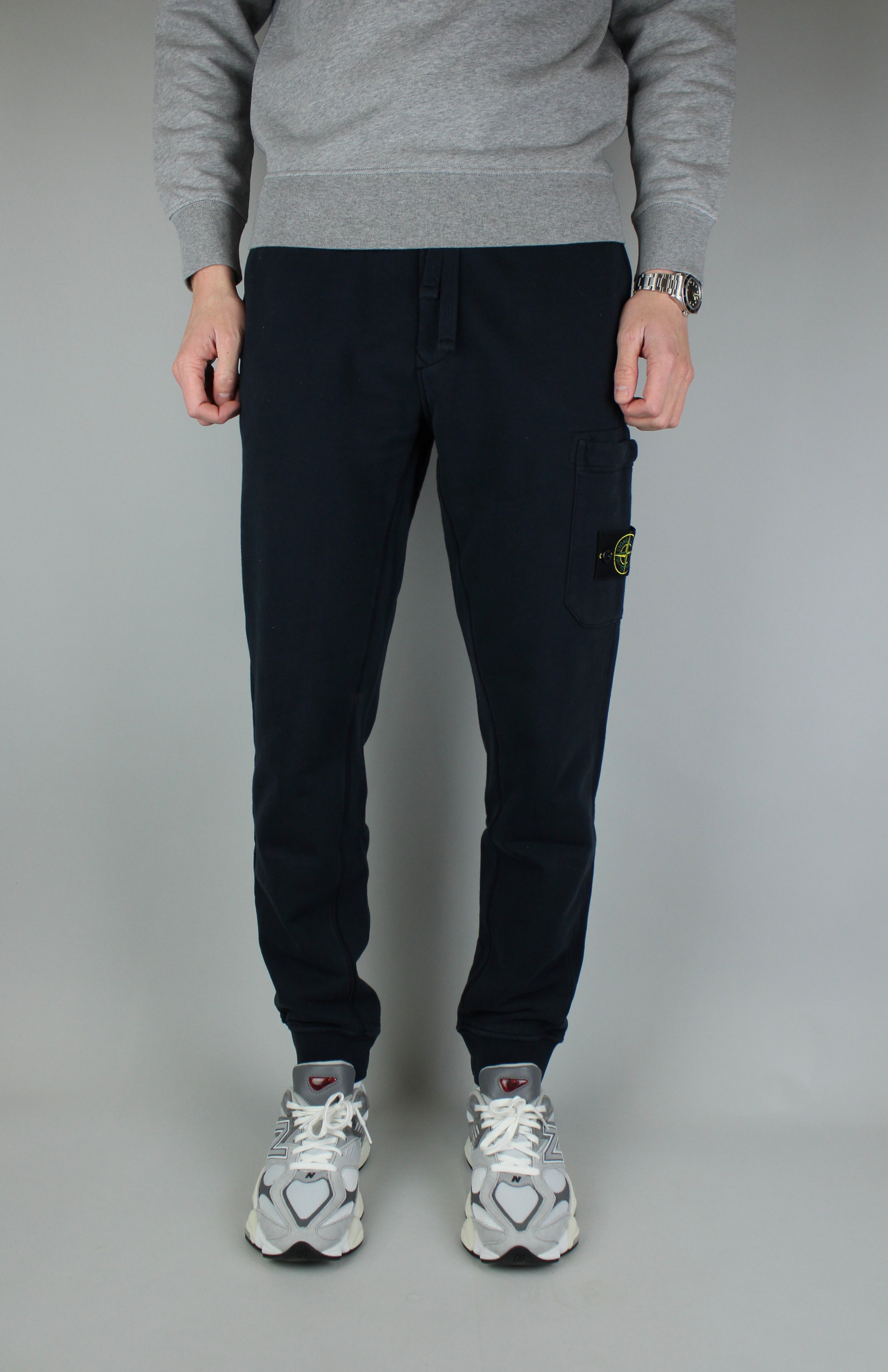 Stone Island Fleece Sweatpants 'Navy Blue'-9620403913034-The Attic