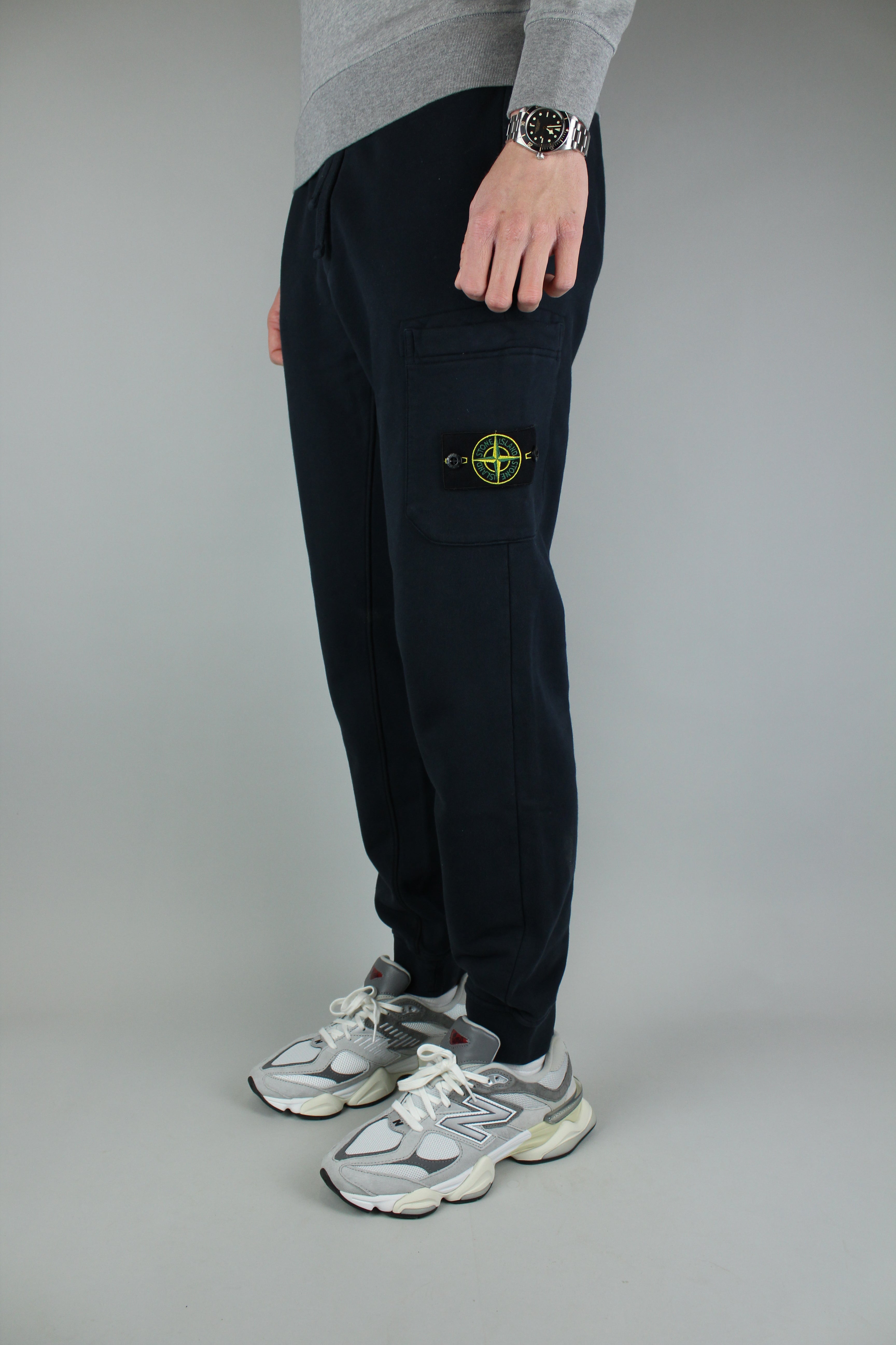 Stone Island Fleece Sweatpants 'Navy Blue'-9620403913034-The Attic