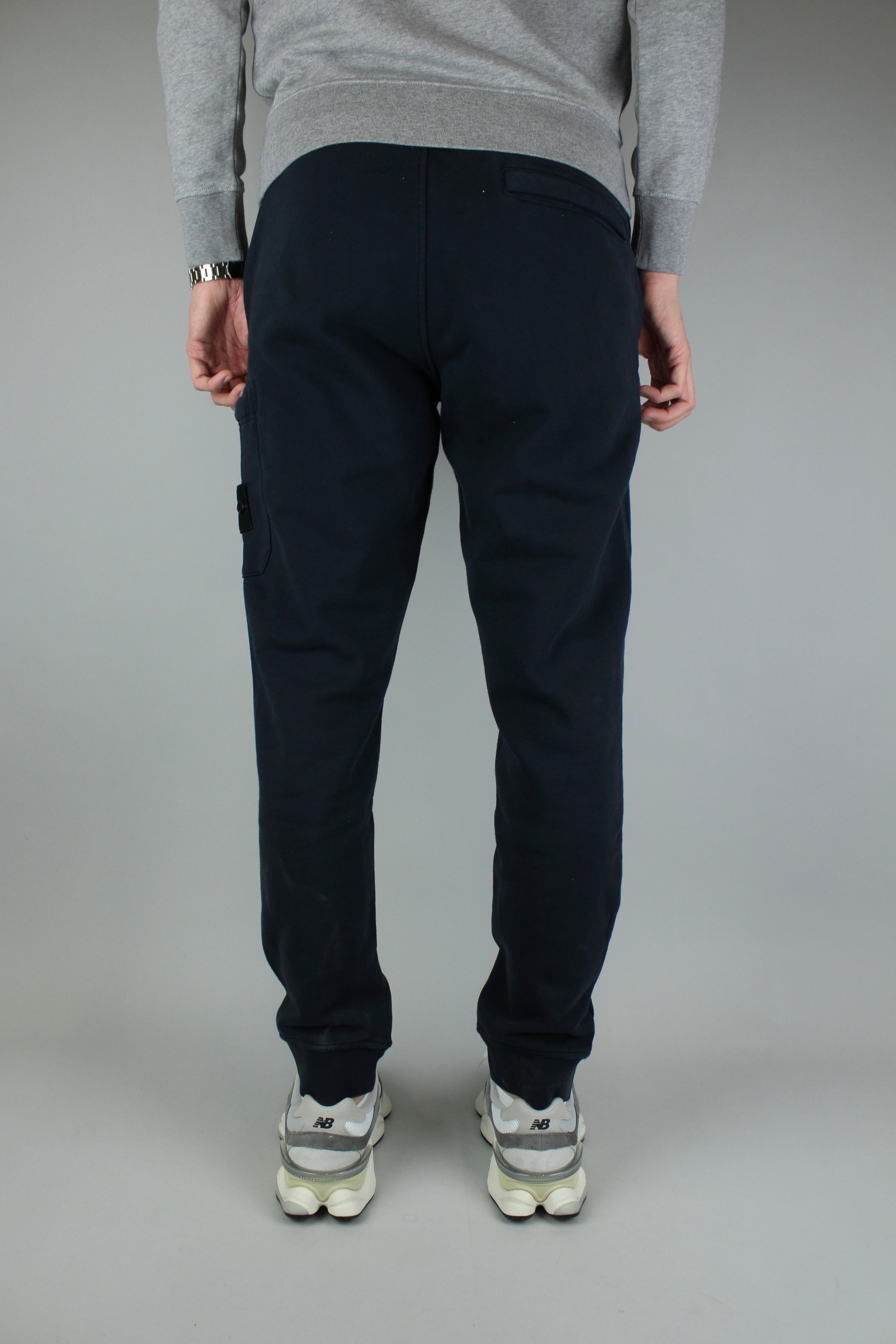 Stone Island Fleece Sweatpants 'Navy Blue'-9620403913034-The Attic