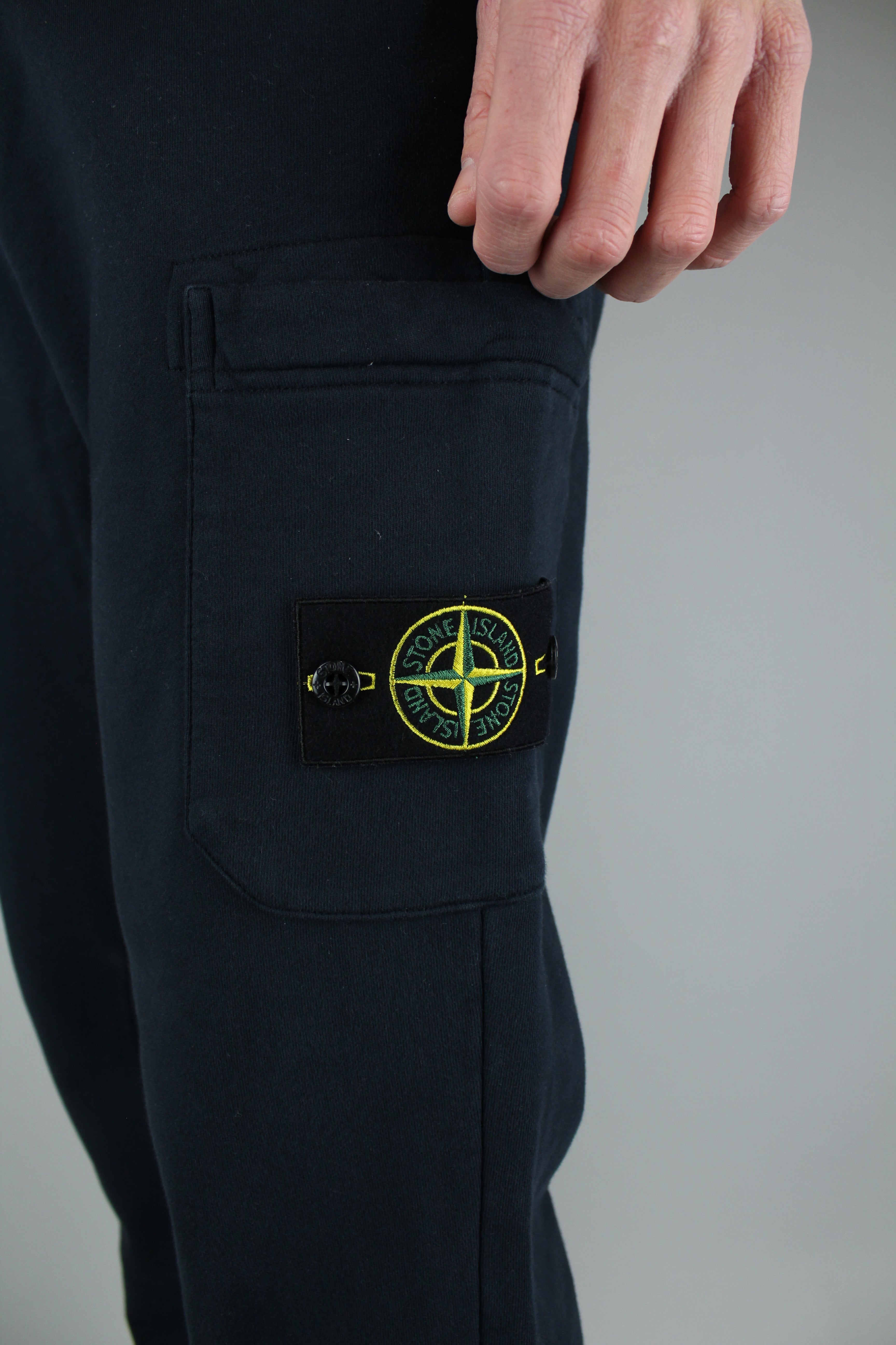 Stone Island Fleece Sweatpants 'Navy Blue'-9620403913034-The Attic