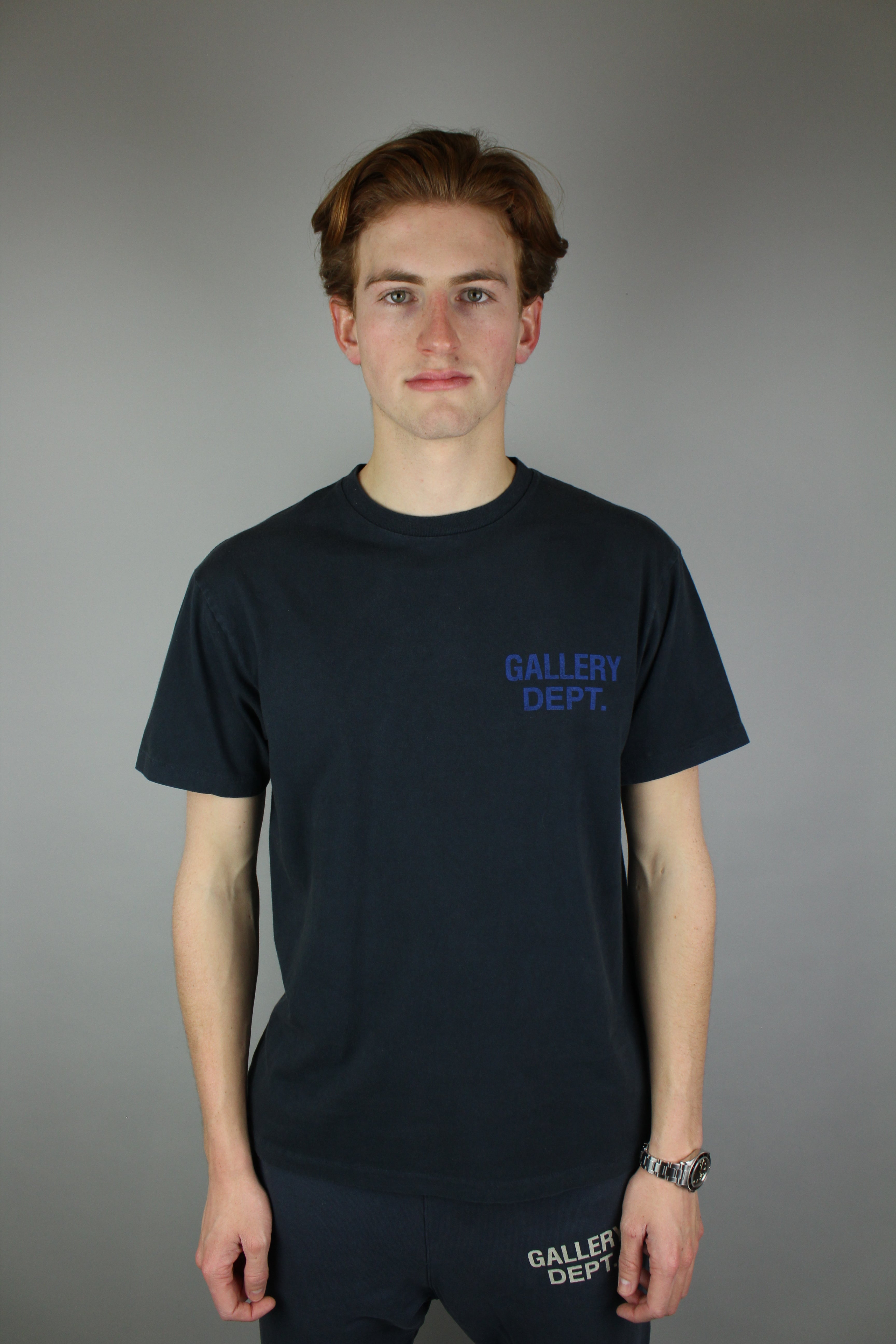 Gallery Dept. Souvenir Tee 'Washed Black'-9621131329866-The Attic