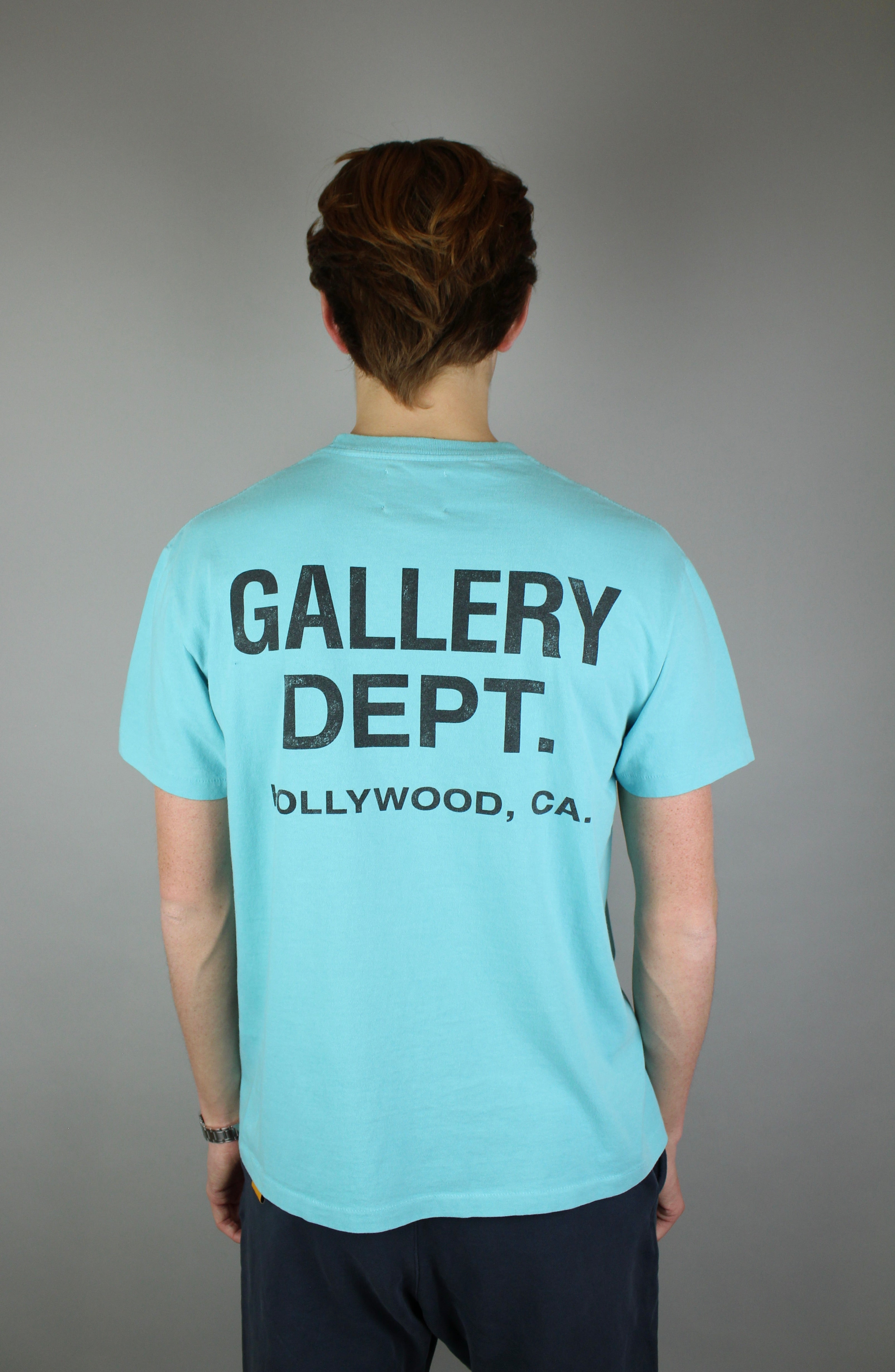 Gallery Dept. Souvenir Tee 'Light Teal'-9621136212298-The Attic