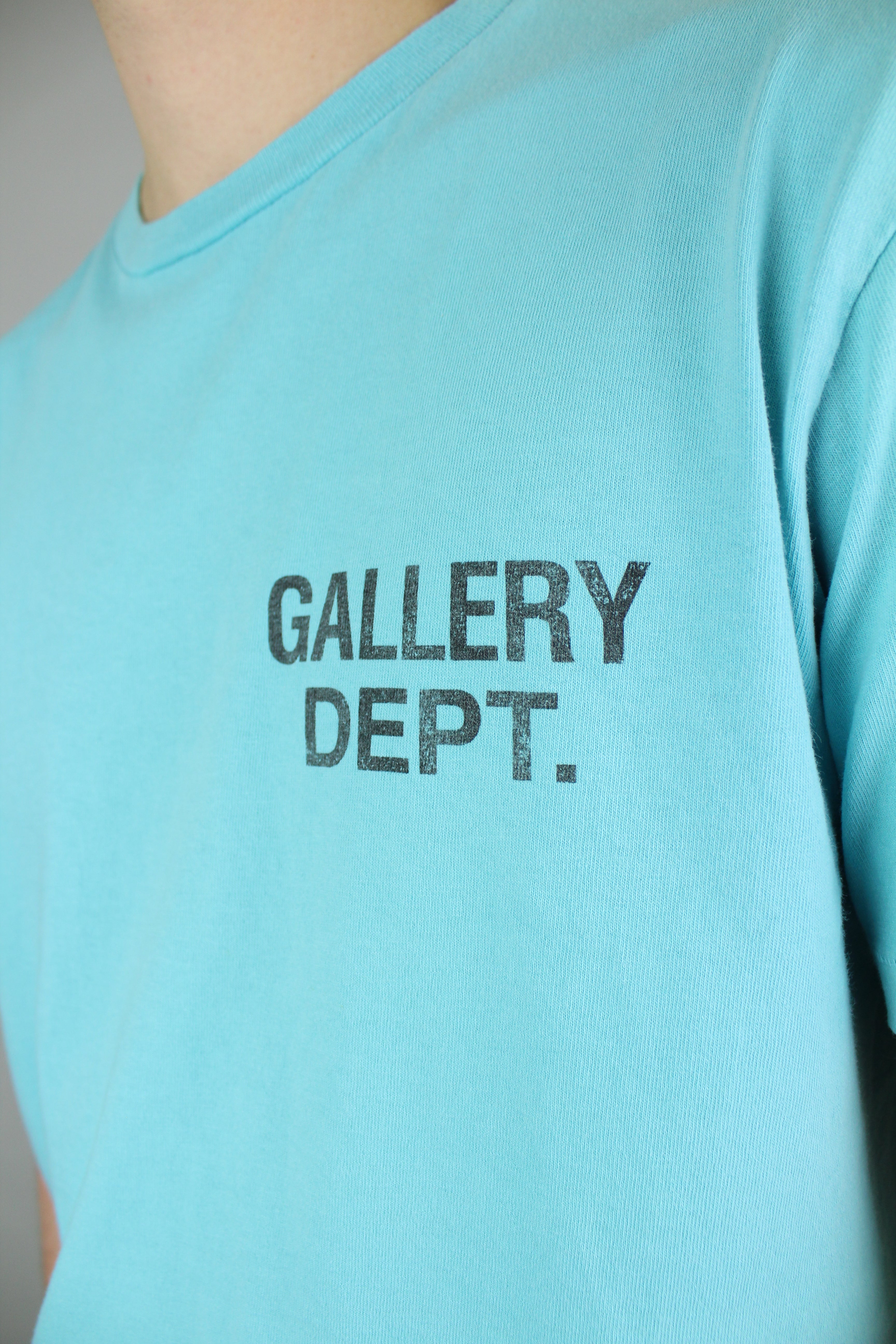 Gallery Dept. Souvenir Tee 'Light Teal'-9621136212298-The Attic