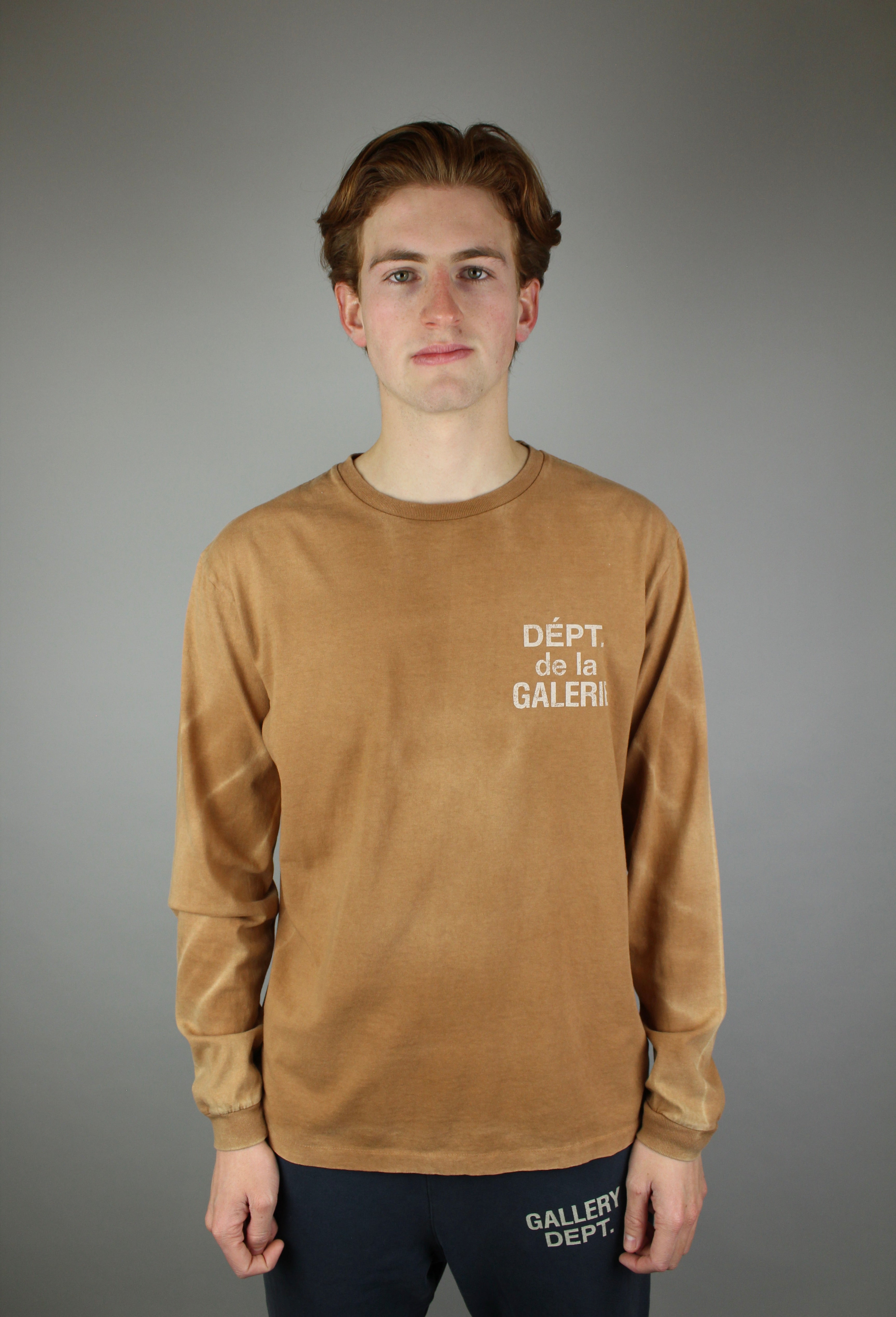 Gallery Dept. French Longsleeve 'Cocoa' (Vintage Washing)-9621263352138-The Attic