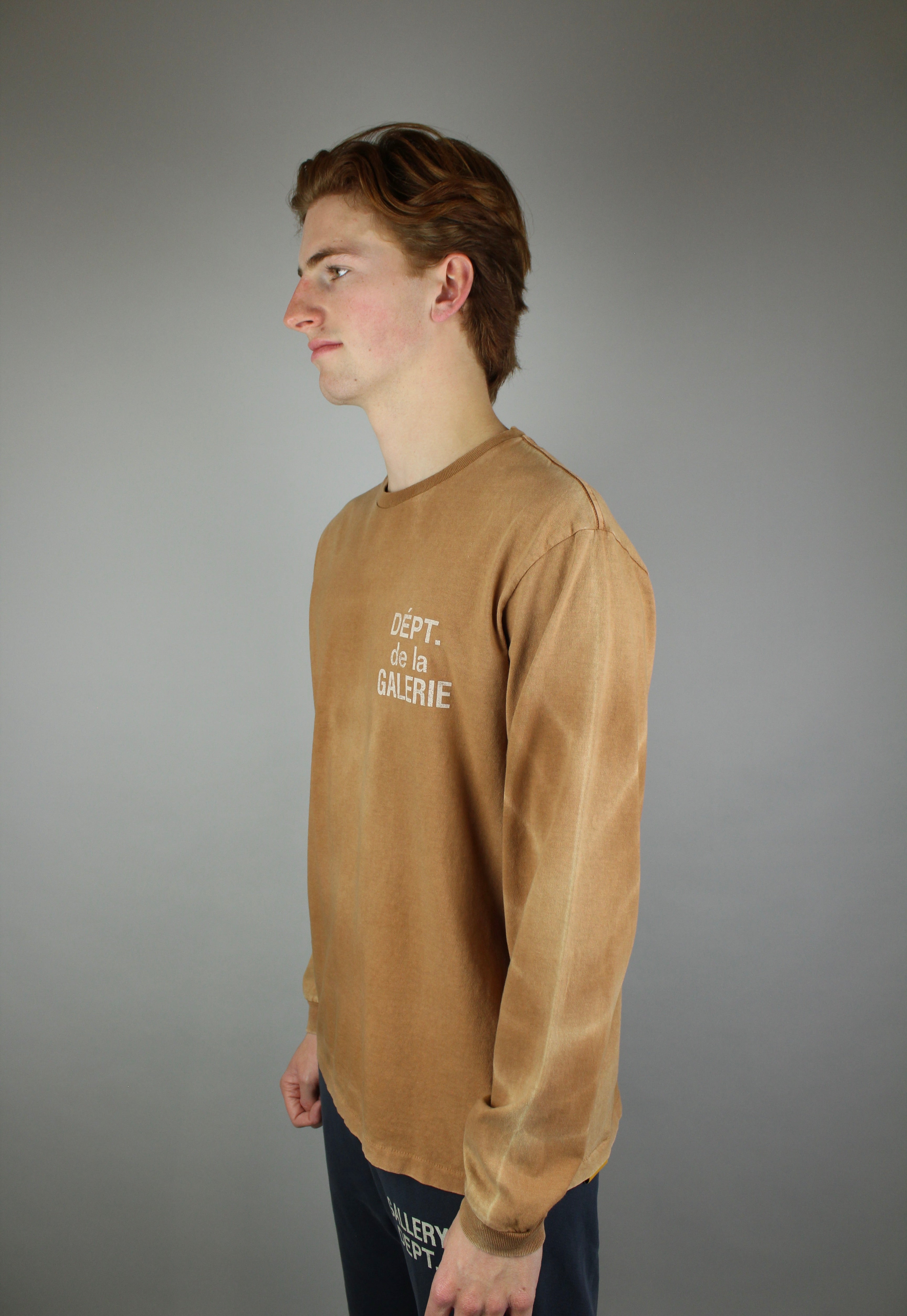 Gallery Dept. French Longsleeve 'Cocoa' (Vintage Washing)-9621263352138-The Attic