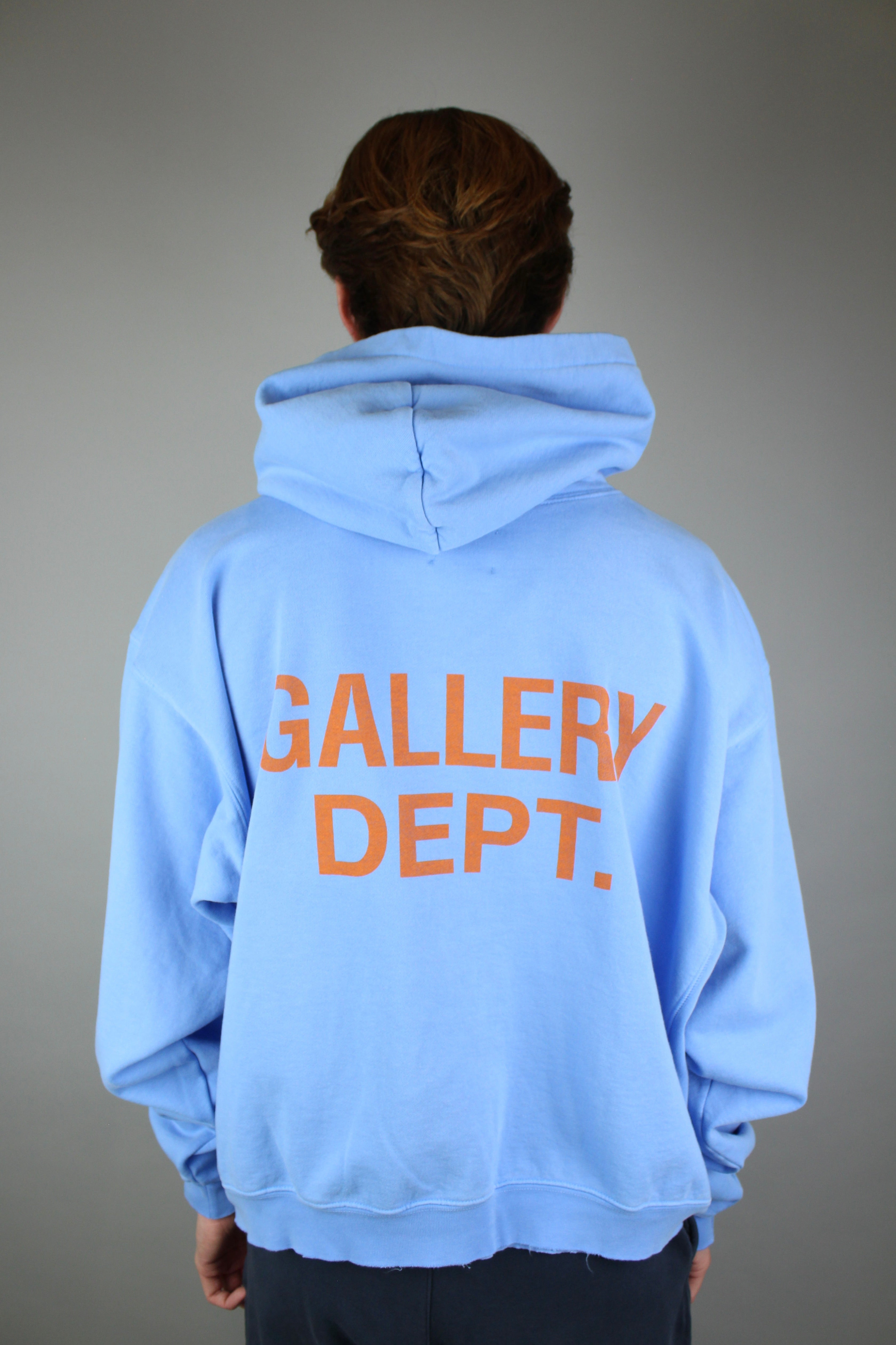 Gallery Dept. 90'S GD Logo Hoodie 'Baby Blue'-9621108621642-The Attic