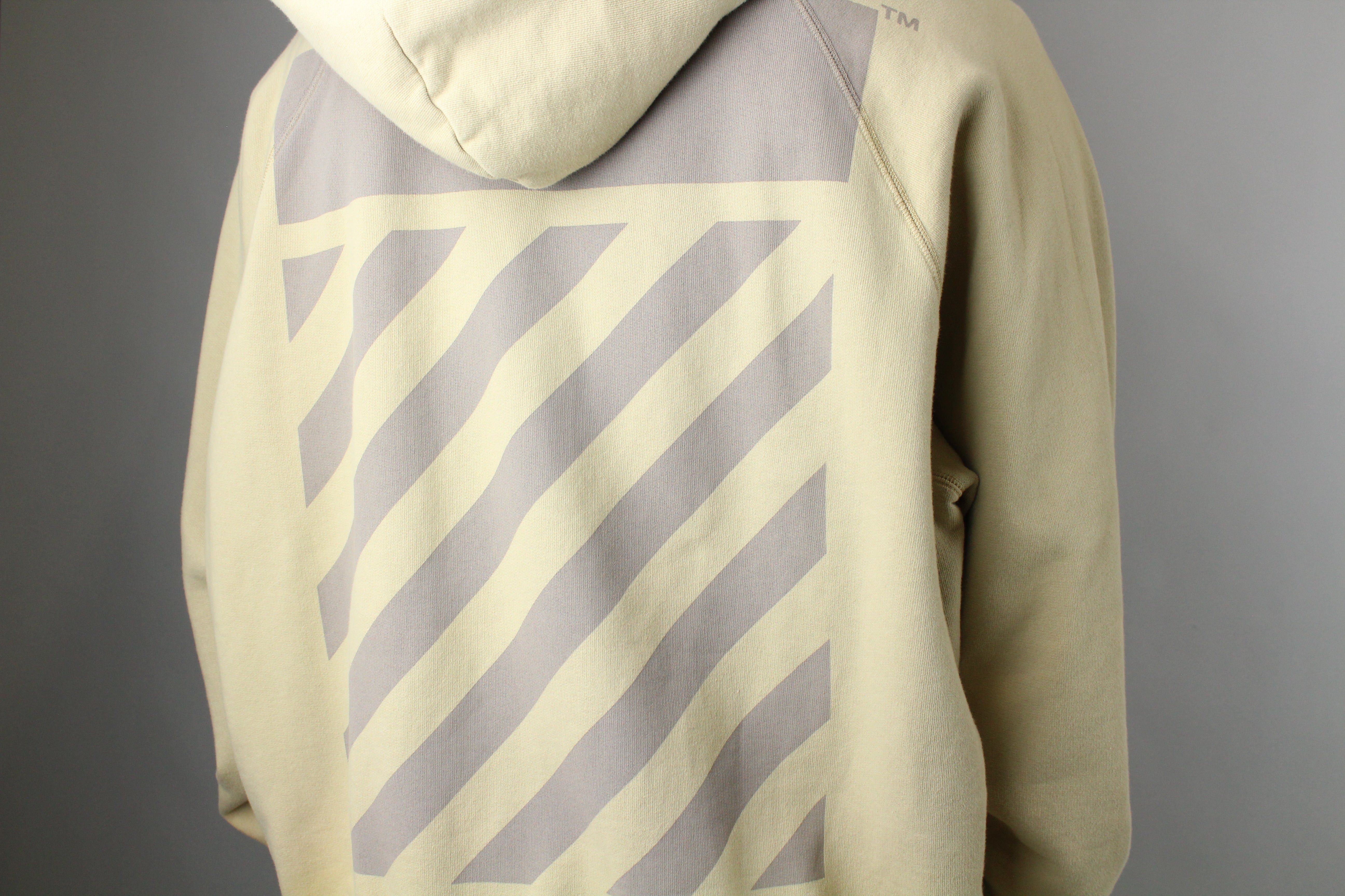 Off-White Diag Tab Skate Hoodie 'Dark Sand'-8611684417866-The Attic