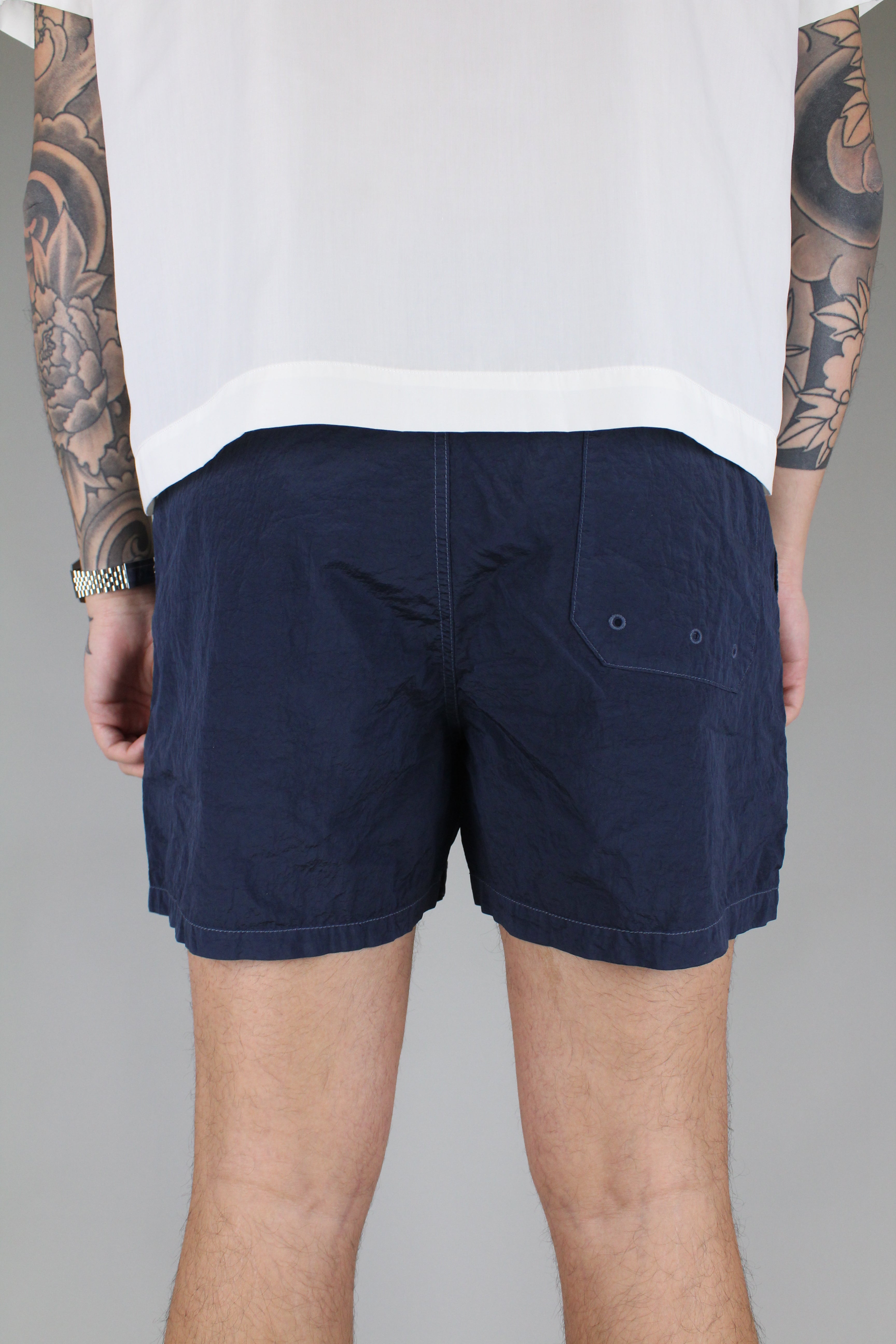 Stone Island Compass Logo Swim Shorts 'Navy Blue'-8747861115210-The Attic