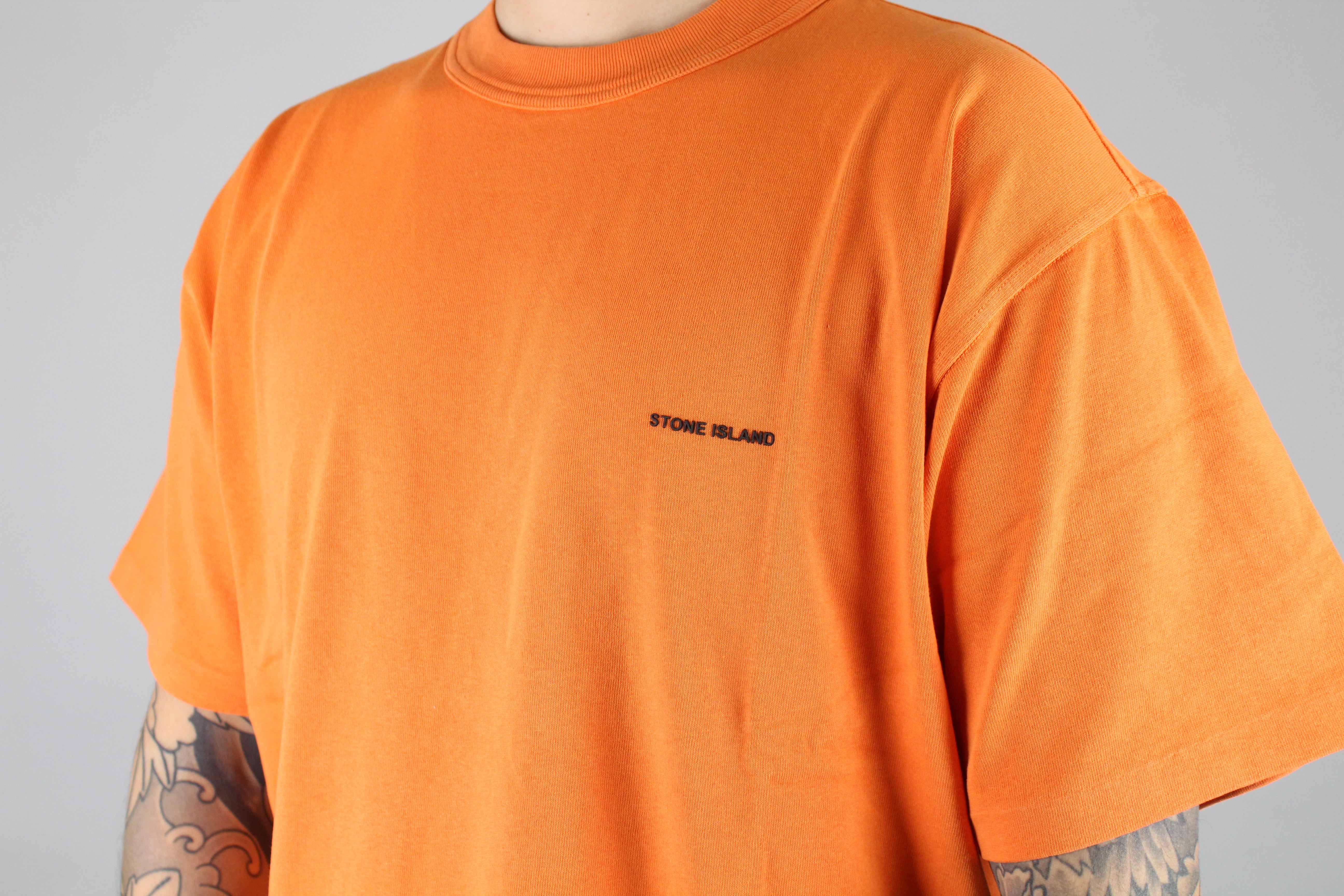 Stone Island Bonded T-shirt 'Orange'-8747763597642-The Attic