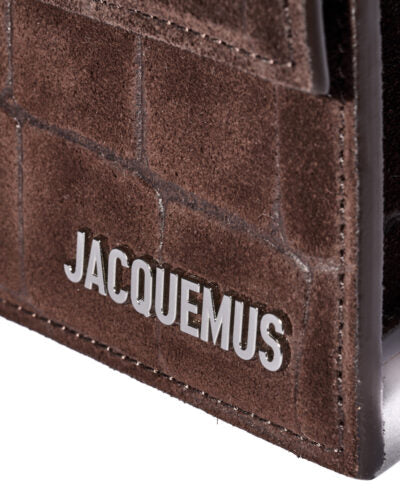 Jacquemus Le Grand Bambino 'Crocodile Dark Brown'
