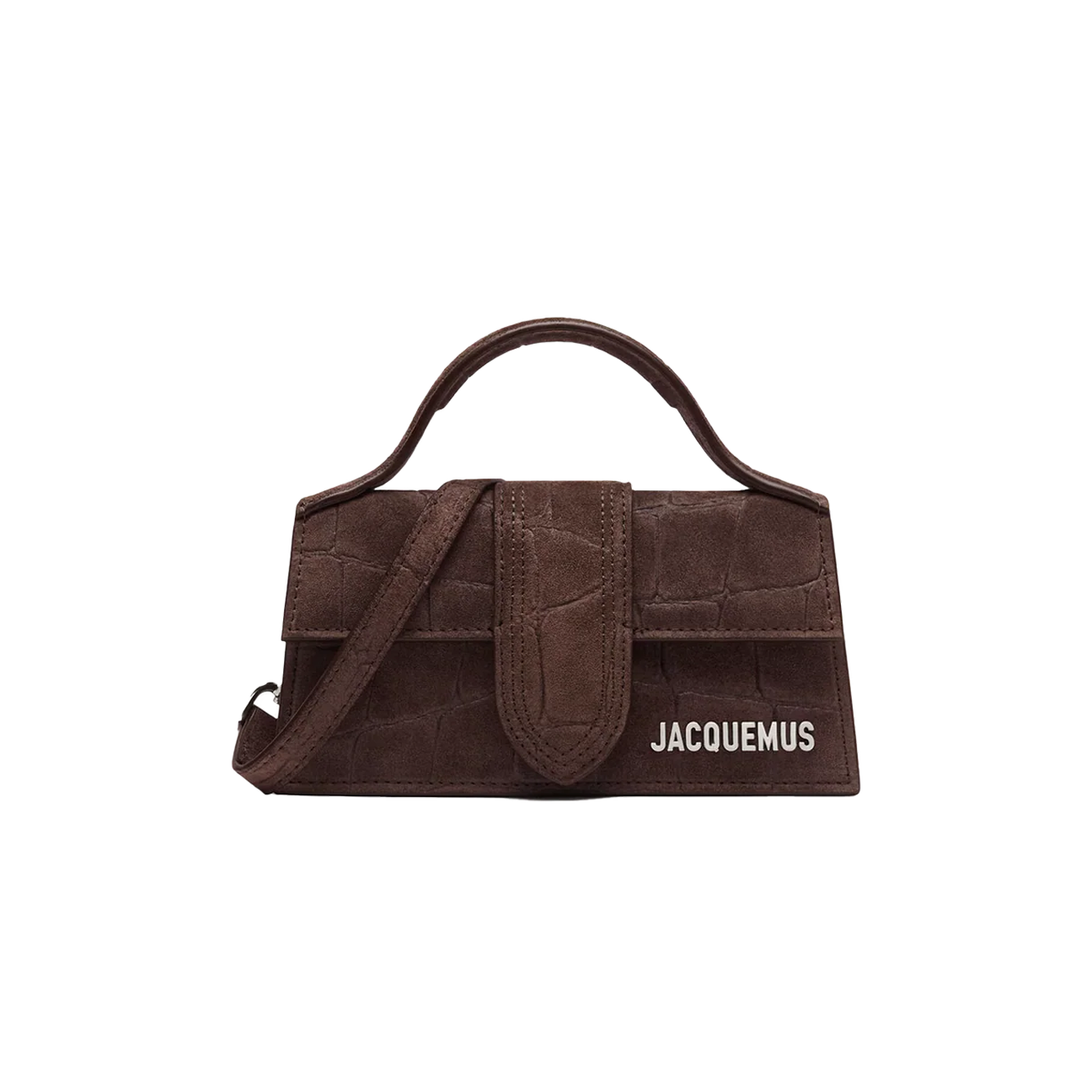 Jacquemus Le Bambino 'Crocodile Dark Brown'