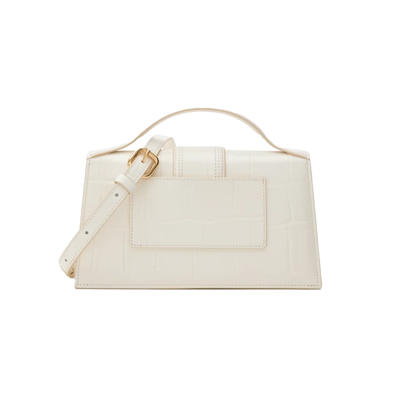 Jacquemus Le Grand Bambino 'Light Ivory Croco'