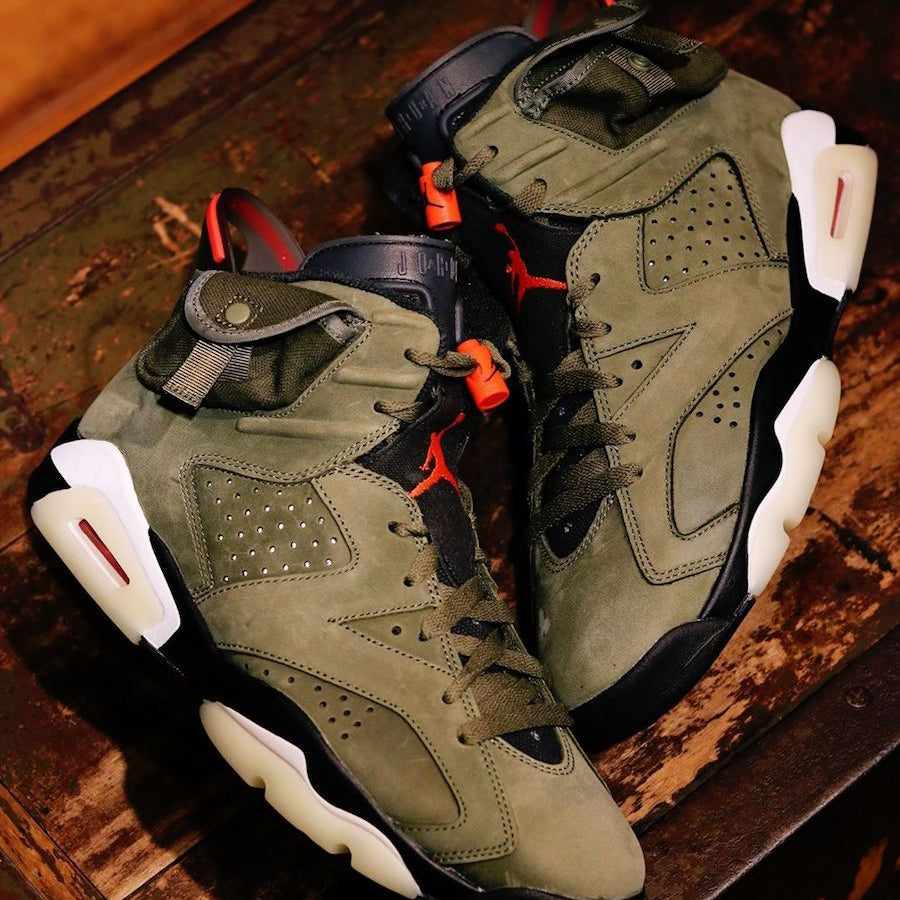 Jordan 6 Retro Travis Scott 'Medium Olive'
