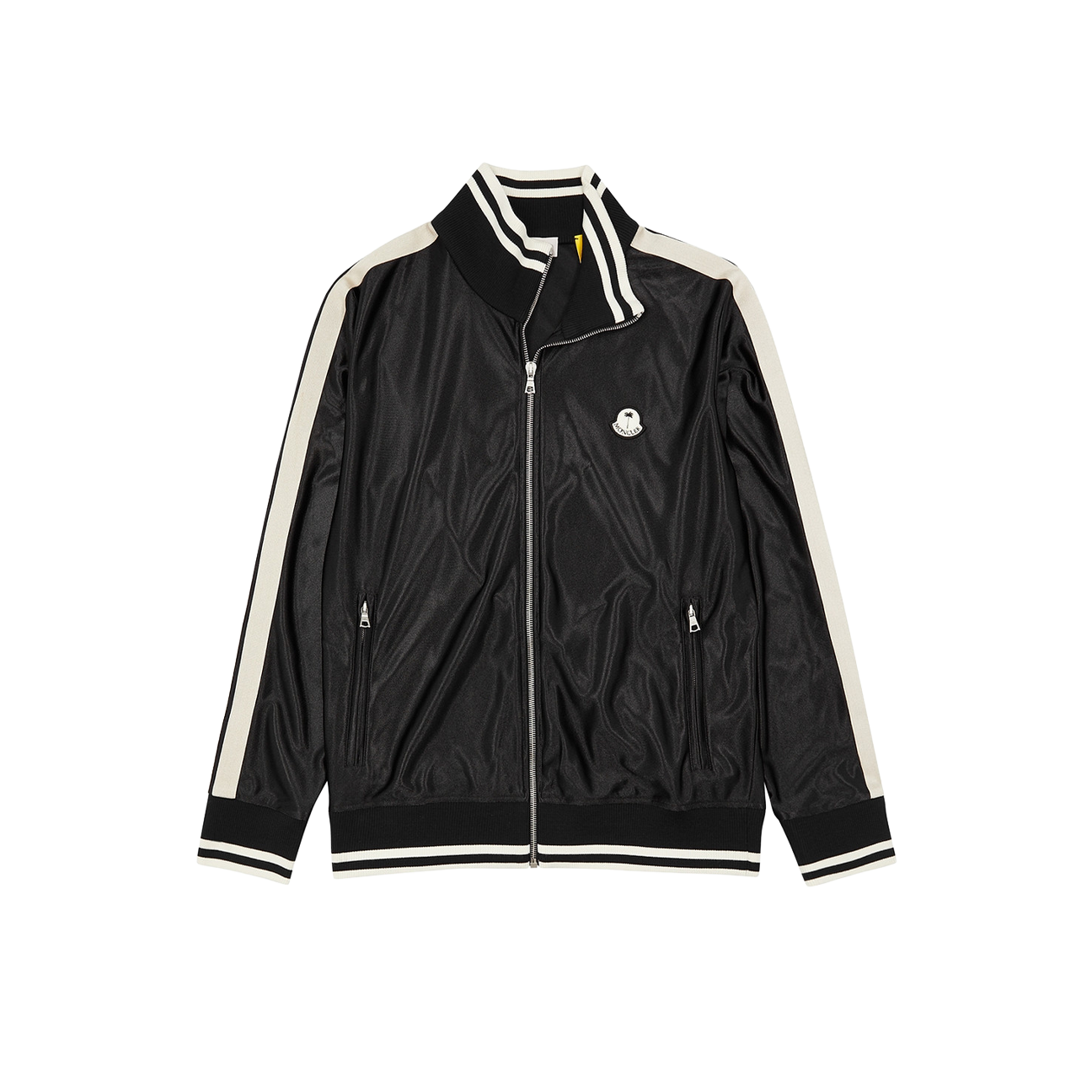 Moncler X Palm Angels Shiny Track Jacket 'Black' | The Attic