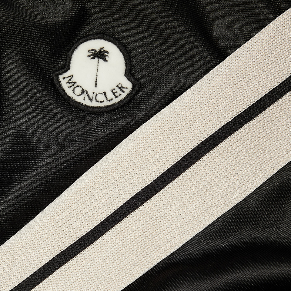 Moncler X Palm Angels Shiny Track Jacket 'Black'