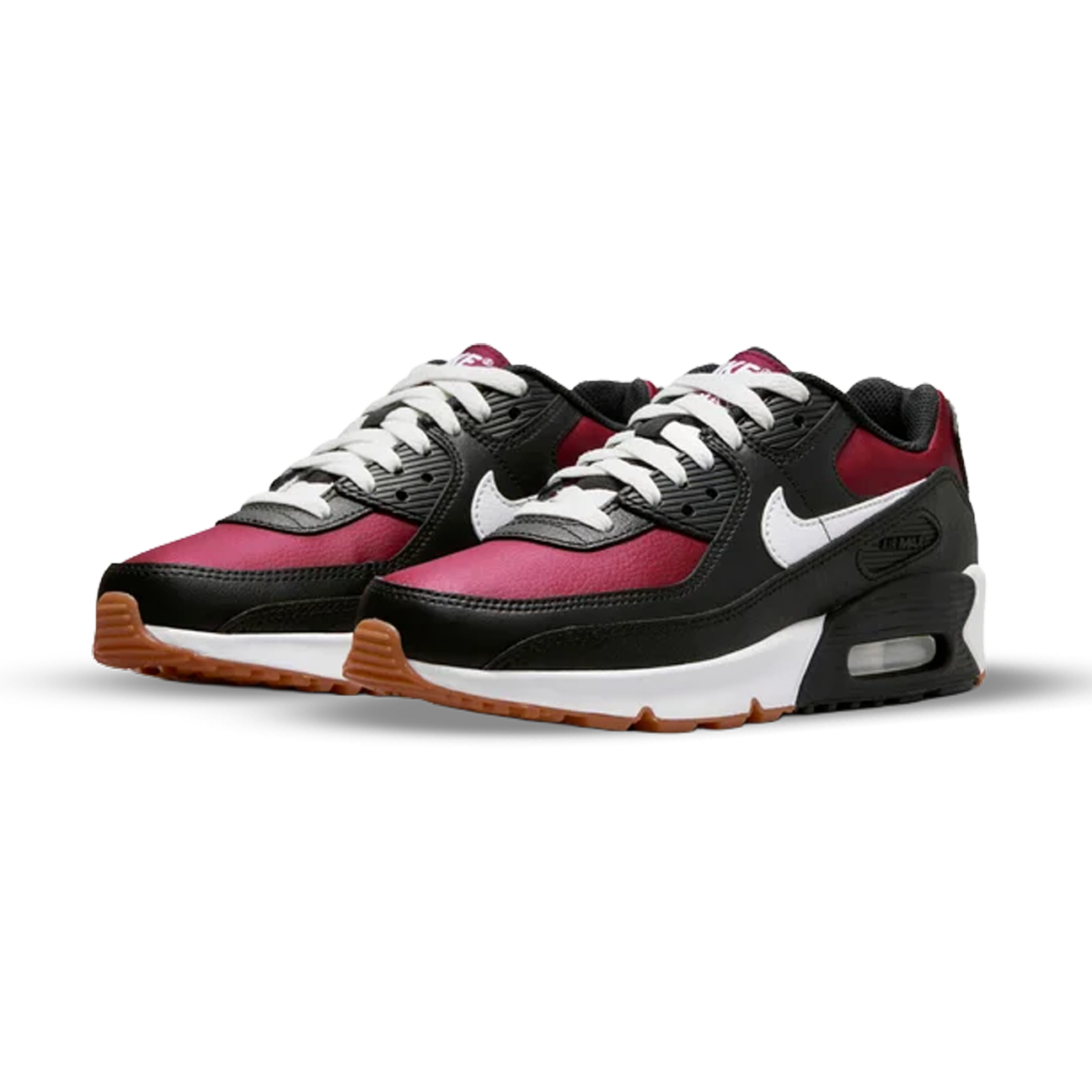 Nike Air Max 90 Leather GS 'Black Team Red'
