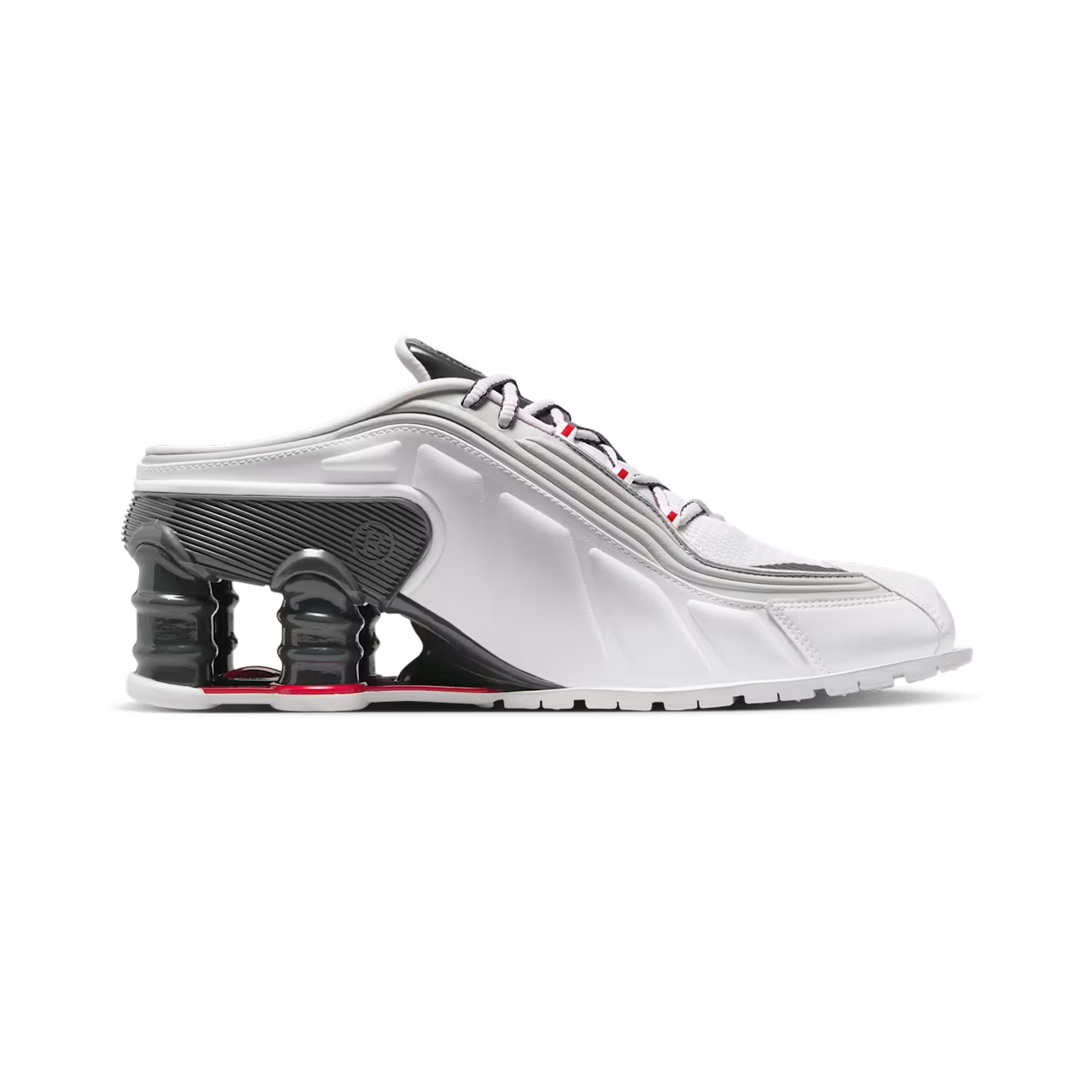 Nike Shox MR4 Mule Martine Rose Metallic 'Platin Varsity Rød' (W)