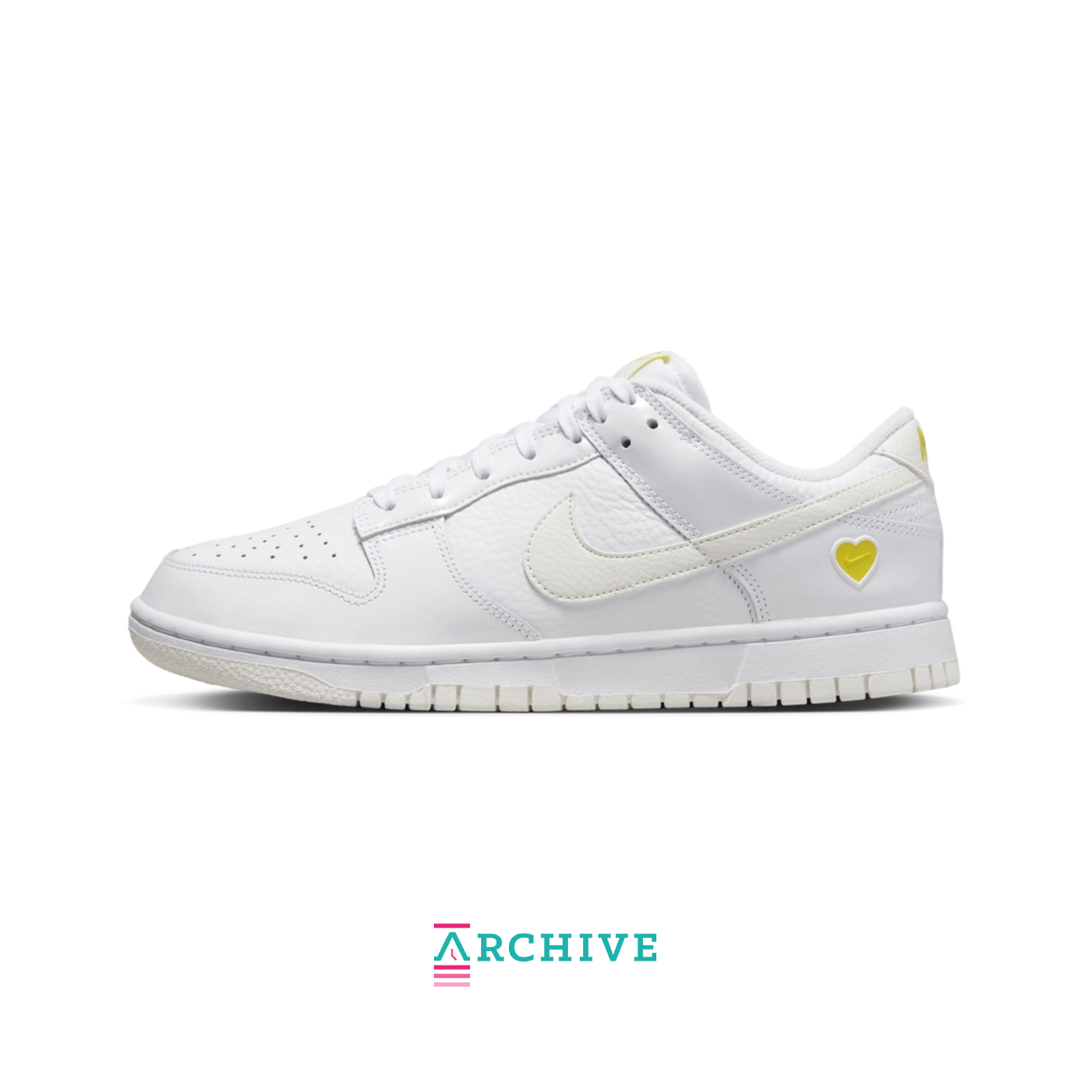 Nike Dunk Low Yellow Heart 'White' (Women's) - Size 44 (ARCHIVE)