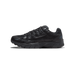 A single black Nike P-6000 sneaker shown from the outside, toe pointing left, with a black mesh upper, glossy overlays, and a Swoosh logo on the side.