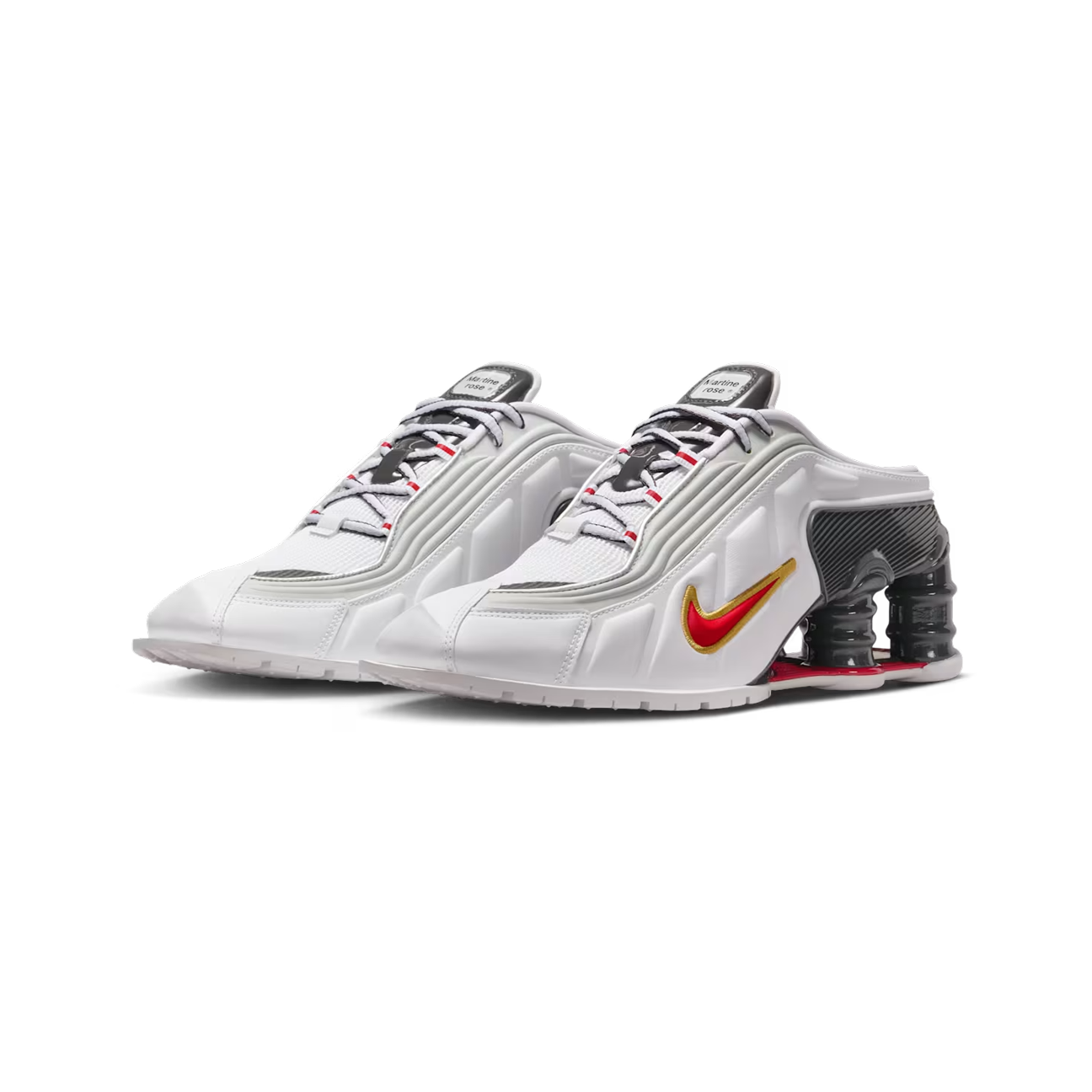 Nike Shox MR4 Mule Martine Rose Metallic 'Platinum Varsity Red' (W)