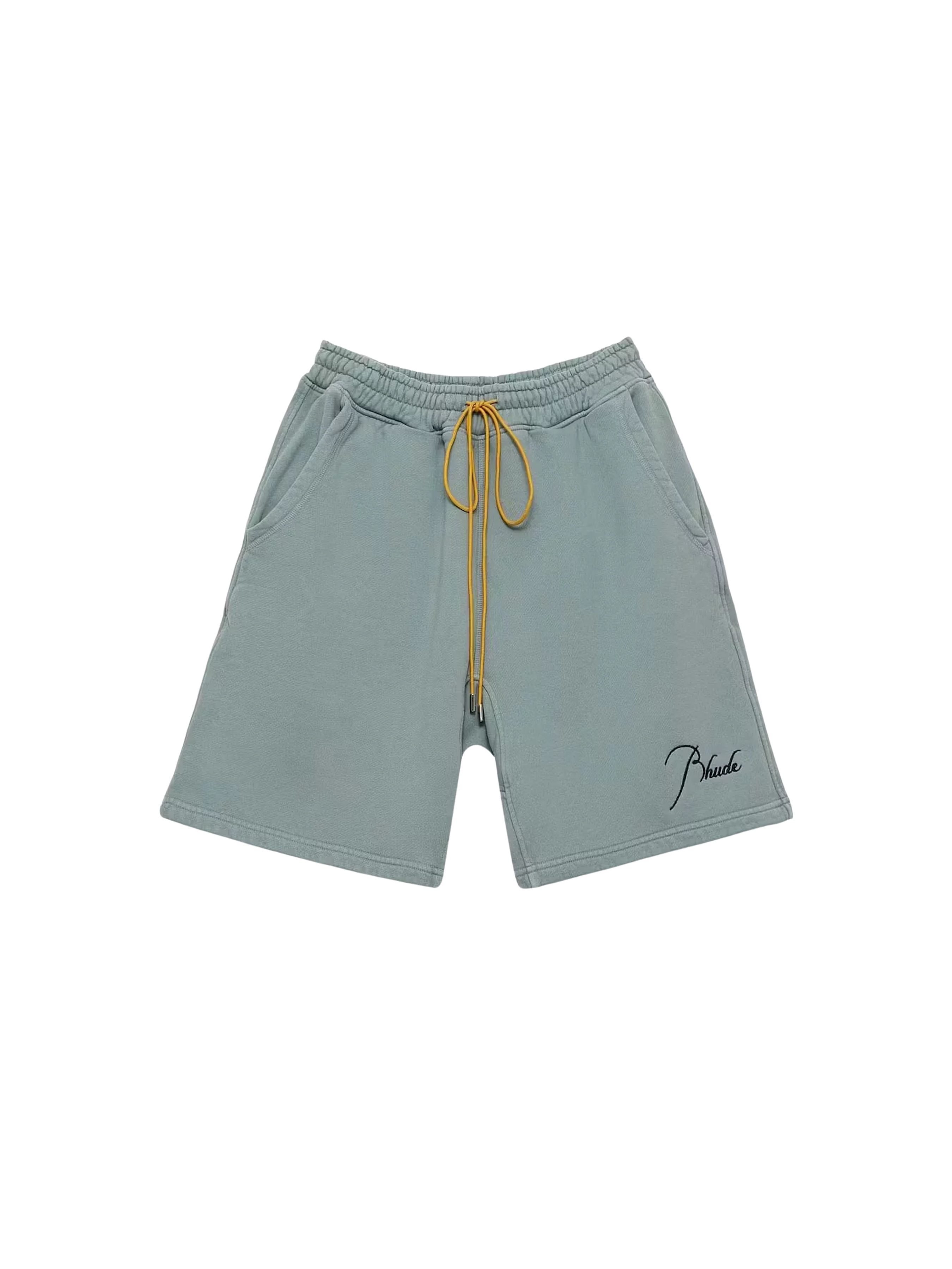 Rhude Logo Sweat Shorts 'Sage'-9464094556490-The Attic