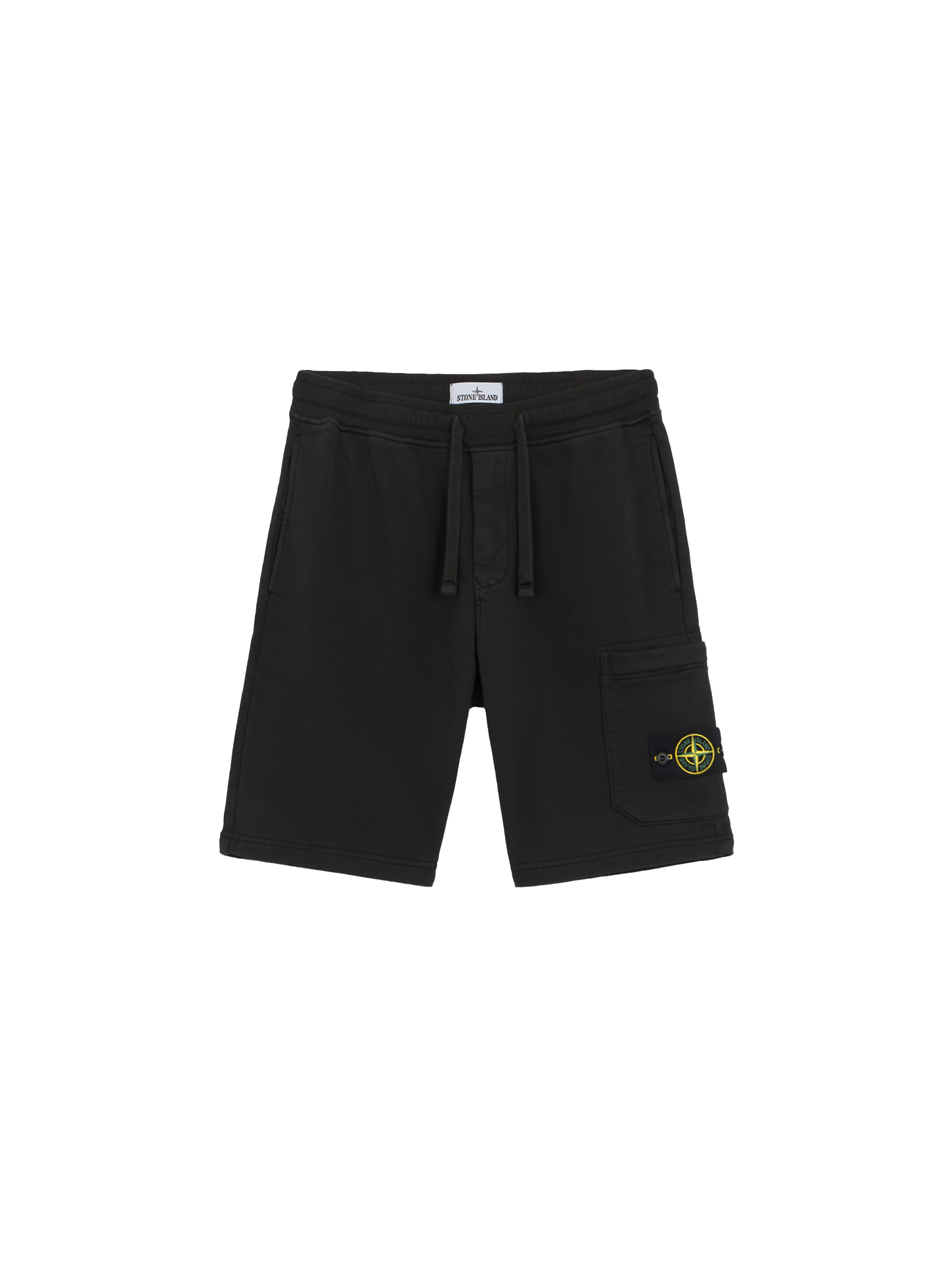 Stone Island Felpa Bermuda Shorts 'Black'-8747862032714-The Attic