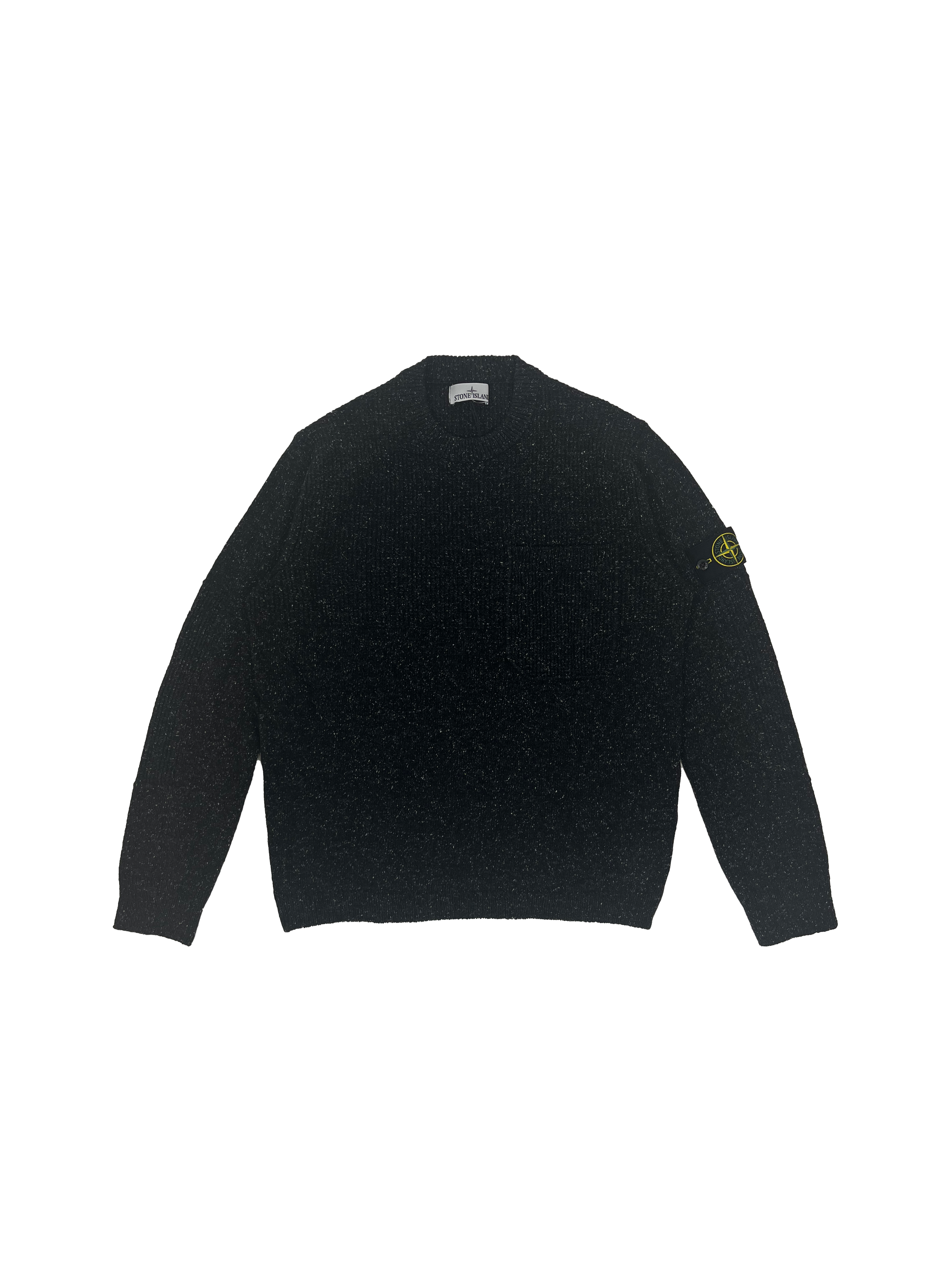 Stone Island Maglia Wool Crewneck 'Black'-9540207411530-The Attic