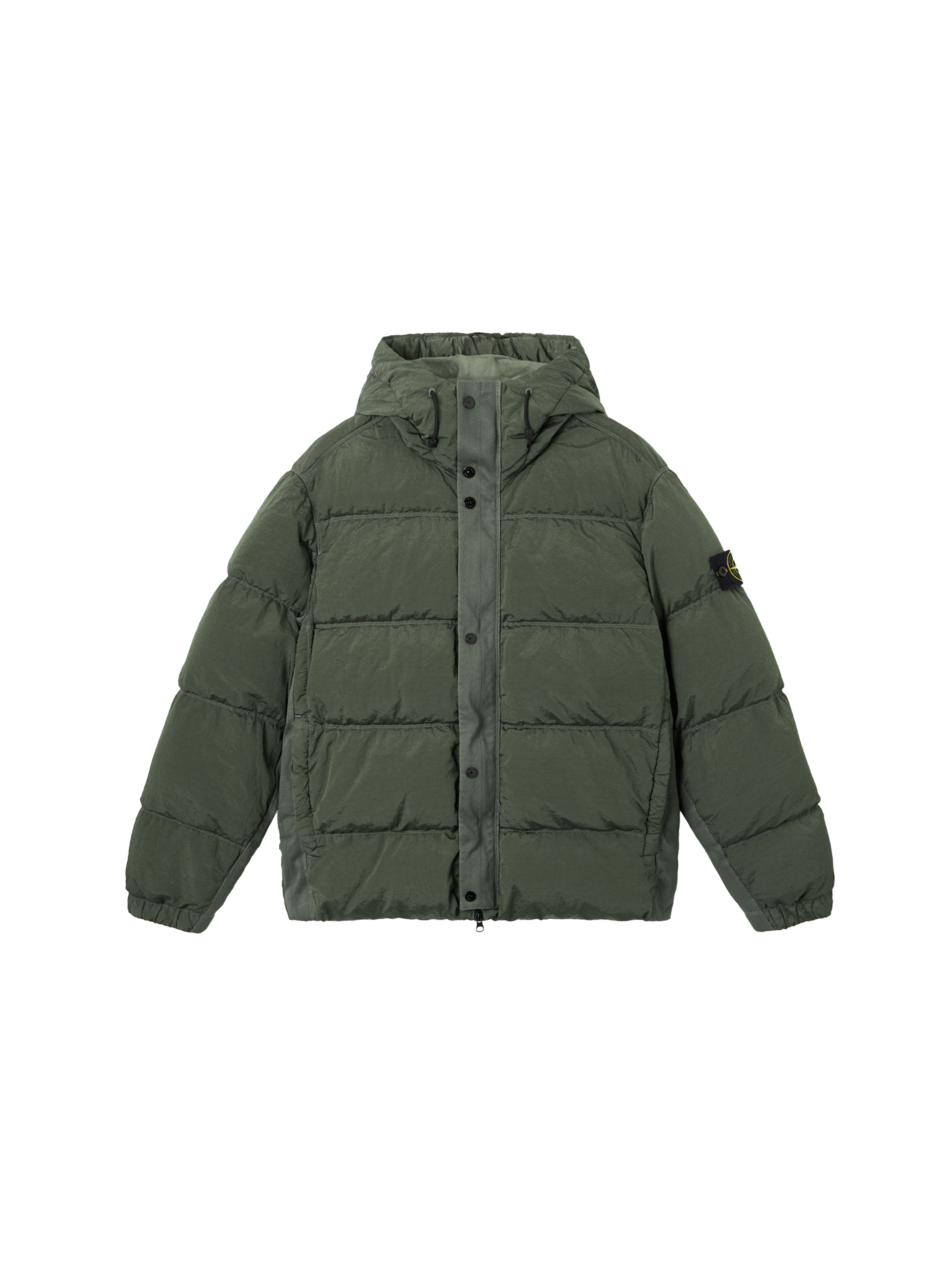 Stone Island Nylon Metal Hooded Down Jacket 'Green'-9578750804298-The Attic