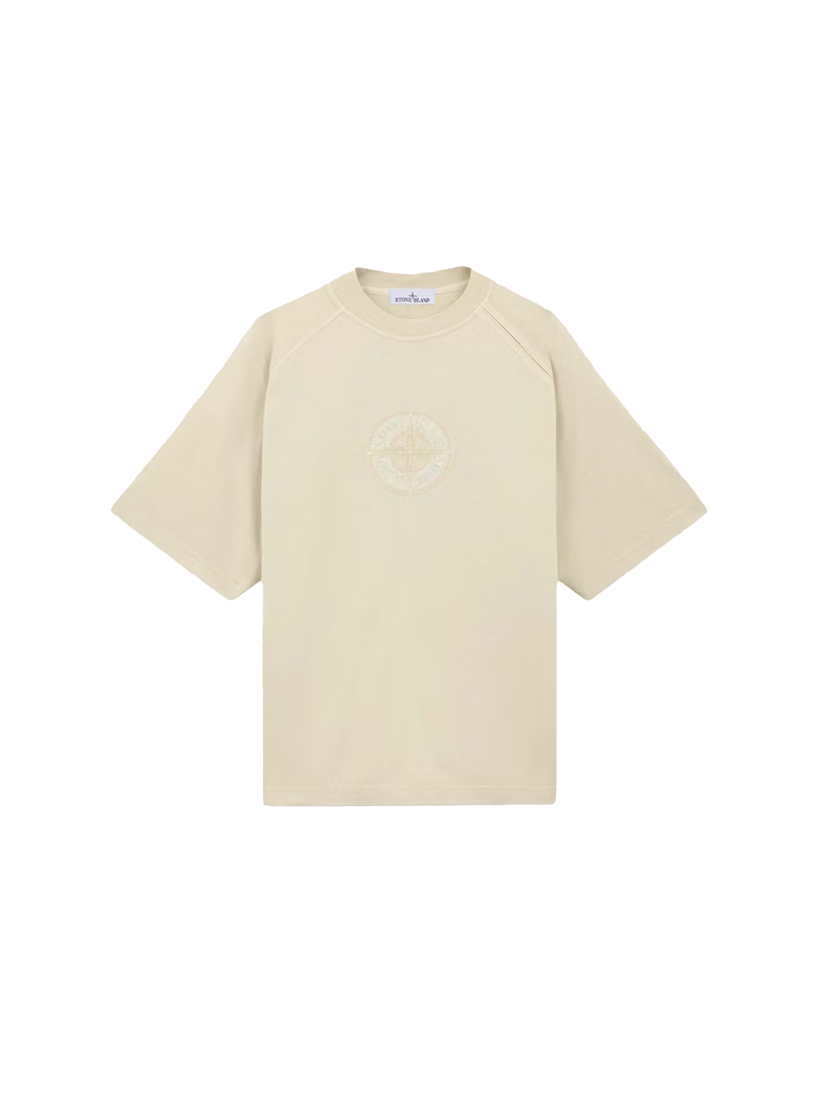 Stone Island Organic Cotton Jersey 'Beige'-9540228940106-The Attic
