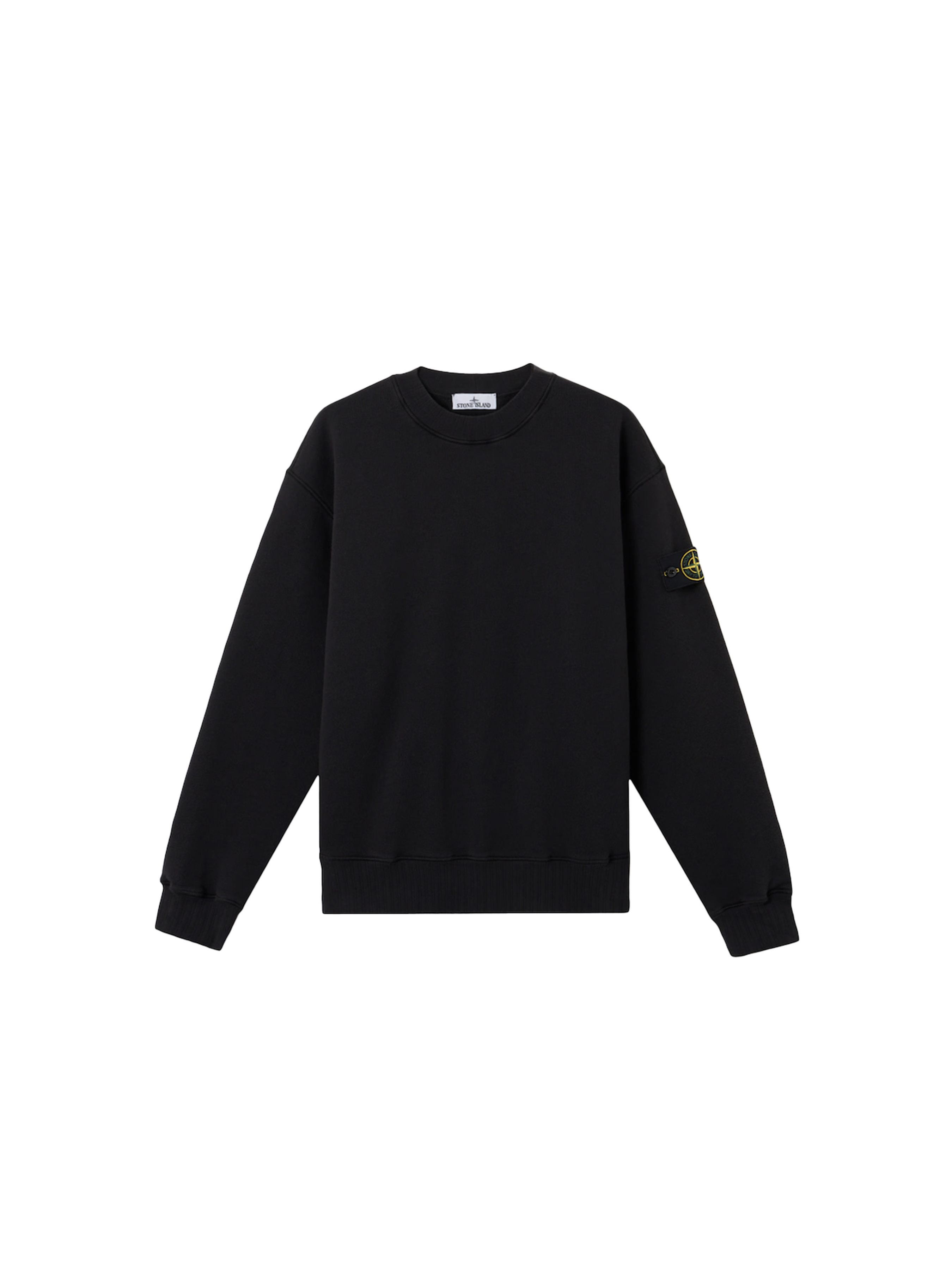 Stone Island Oversized-Fit Heavy Fleece Crewneck Sweatshirt 'Schwarz'