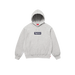supreme box logo hoodie heather grey heavyweight fleece hoodie with red box logo, iconic streetwear piece at The Attic