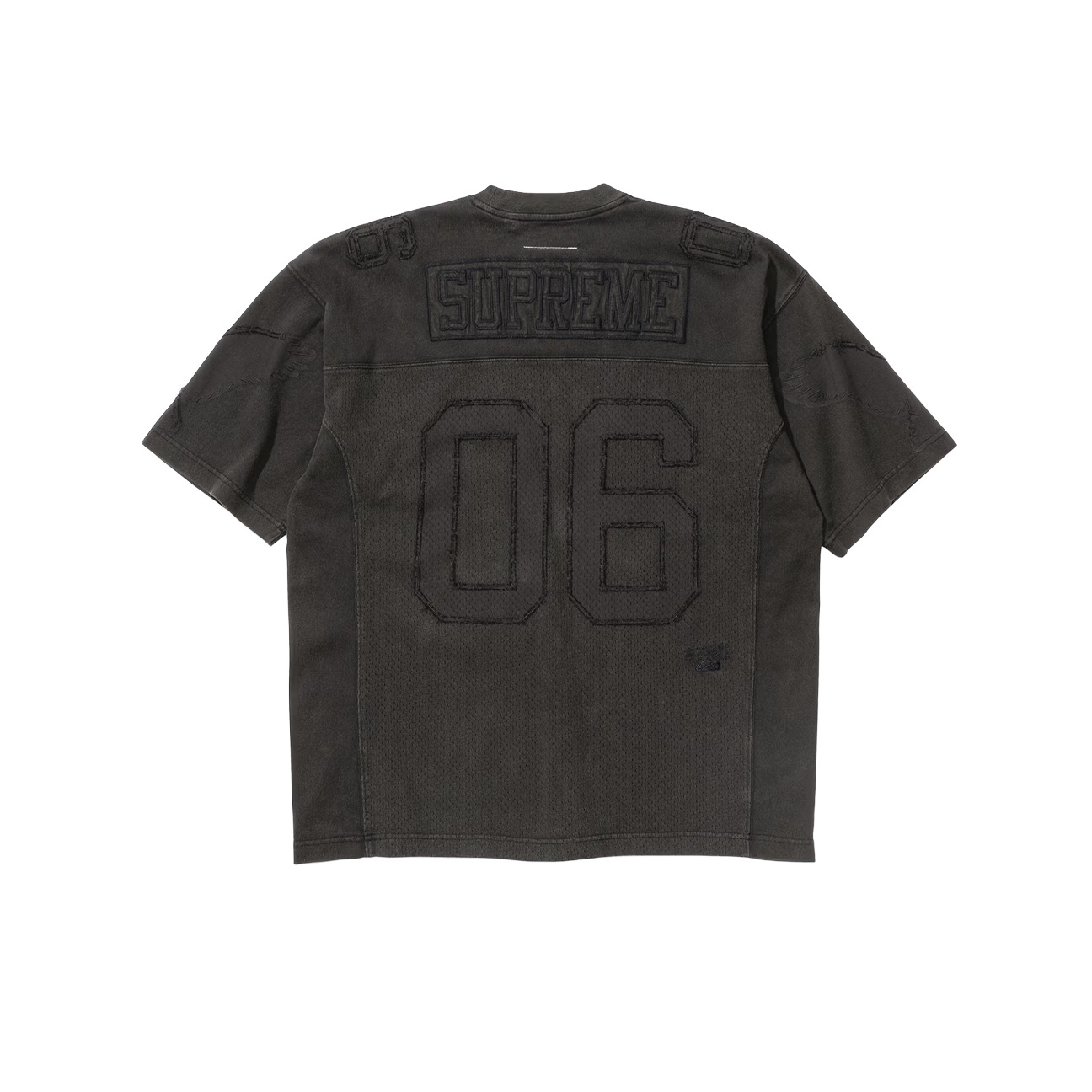 Supreme x MM6 Maison Margiela Cotton Football Jersey 'Black'