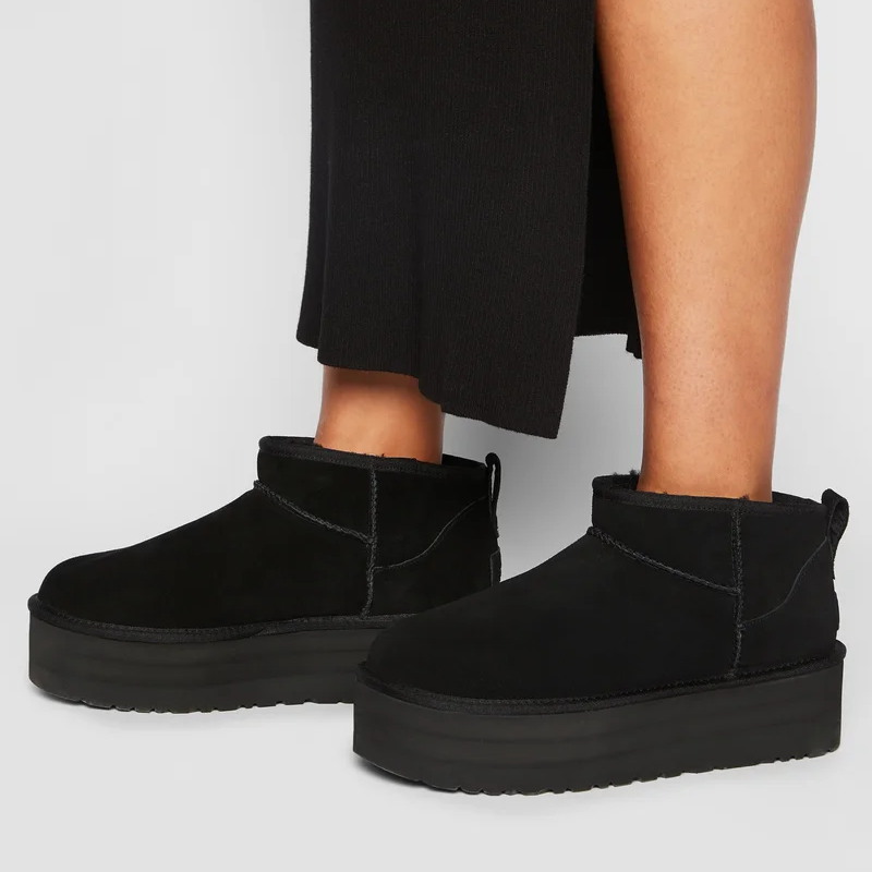 UGG Classic Ultra Mini Platform Boot Black (W)