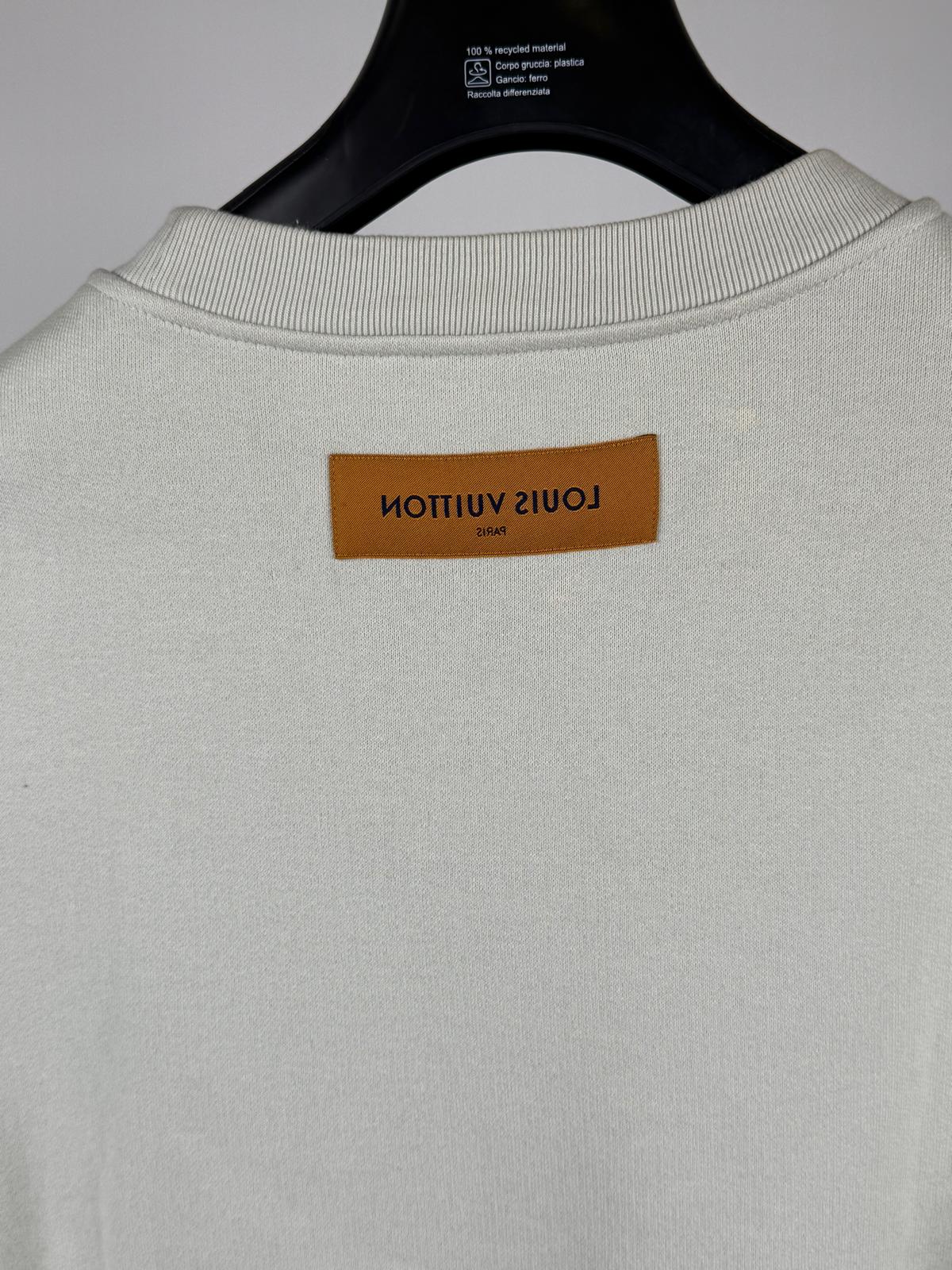 Louis Vuitton Logo Embroidered Crewneck Sweatshirt 'Light Green' - Size S (ARCHIVE)