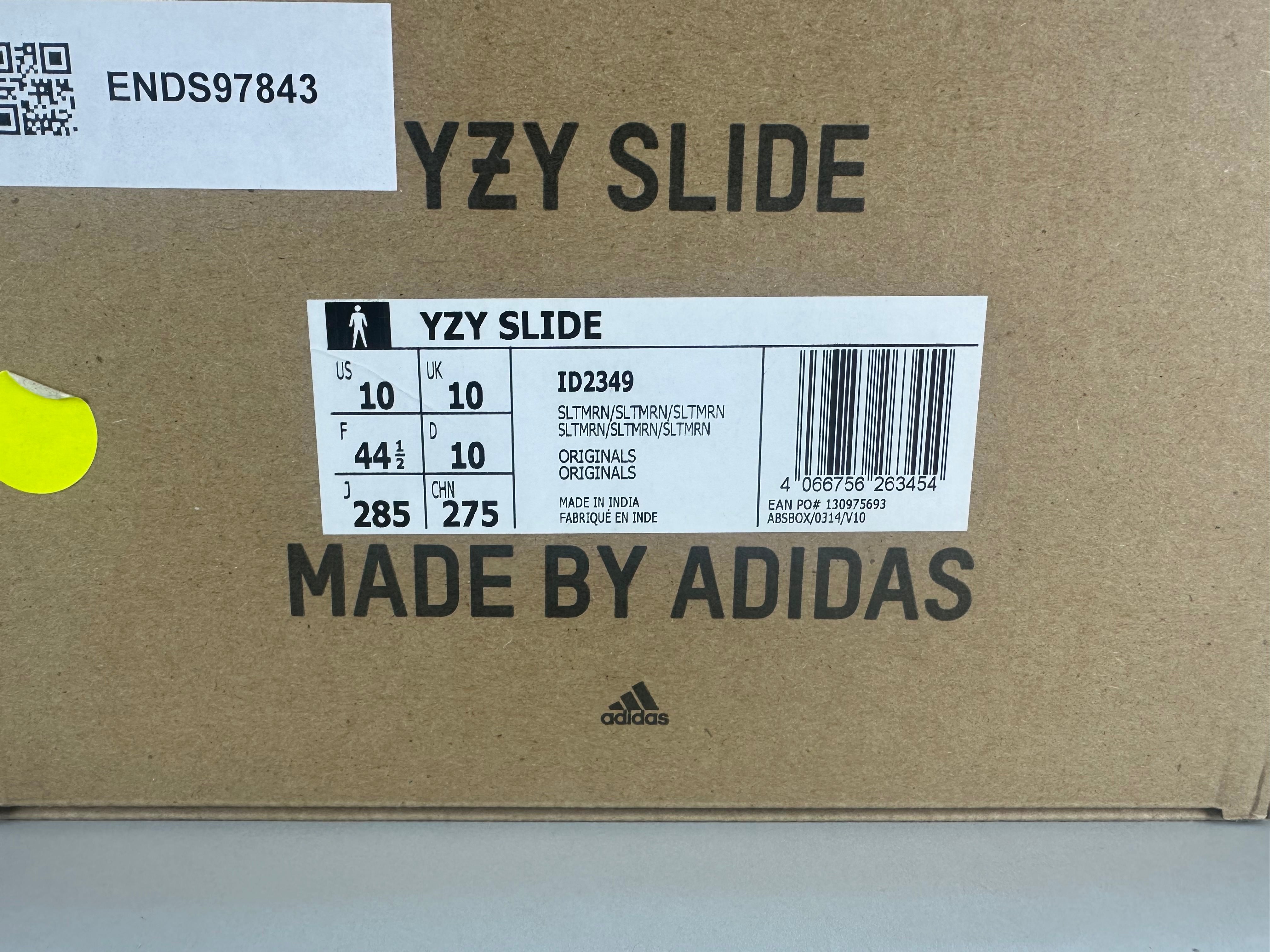 adidas Yeezy Slides 'Slate Marine' - Size 44 2/3 (ARCHIVE)