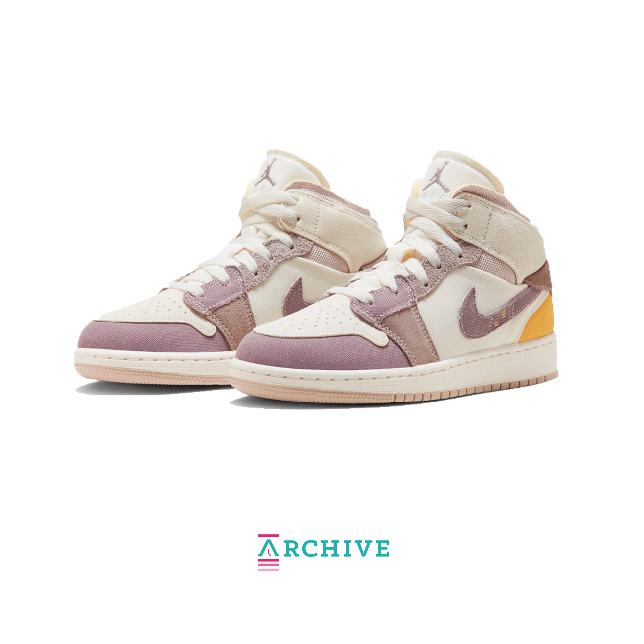 Air Jordan 1 Mid SE Craft GS 'Inside Out - Taupe Haze' - Size 38 (ARCHIVE)