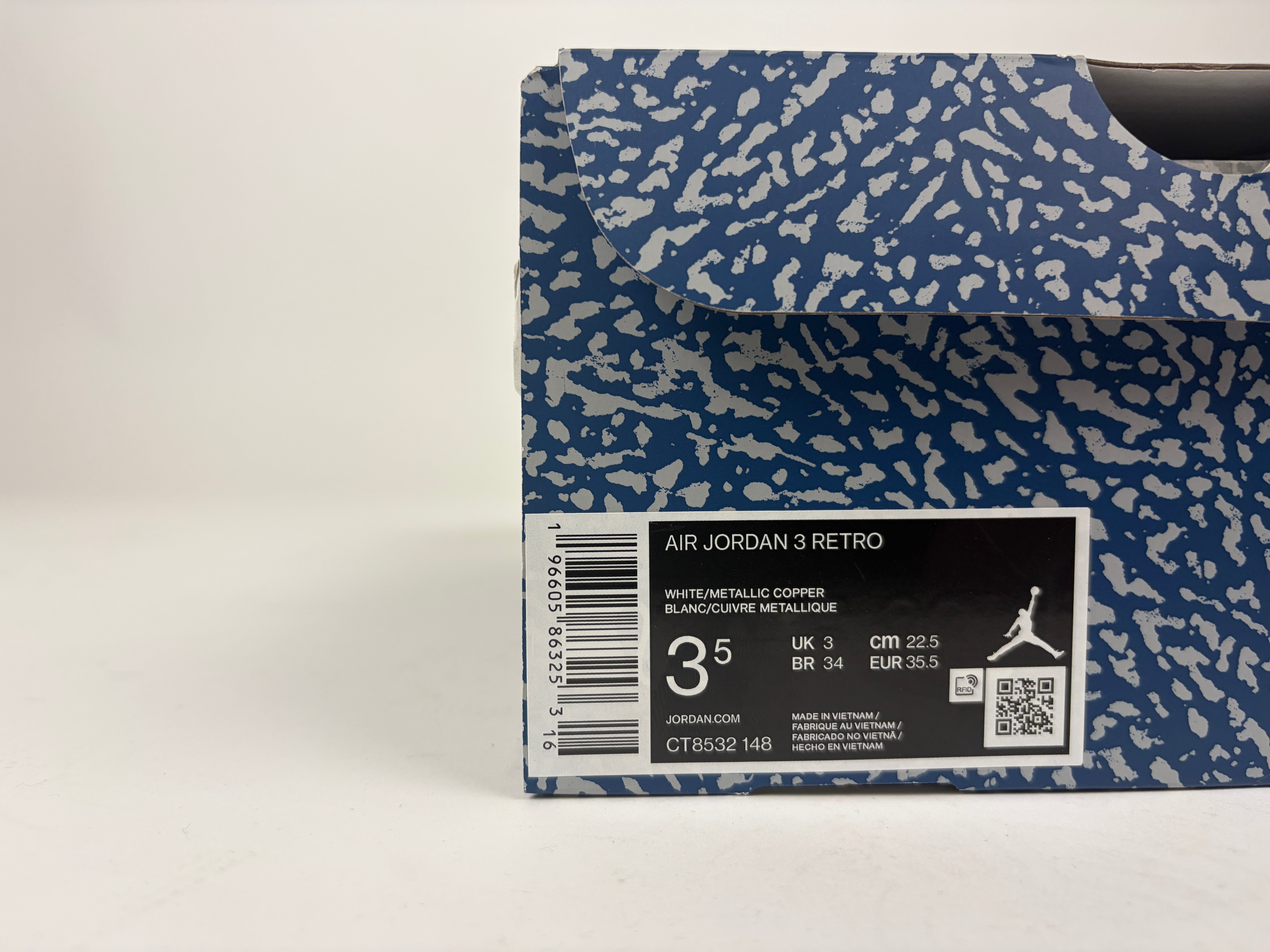 Air Jordan 3 Retro 'Washington Wizards' - Size 35.5 (ARCHIVE)